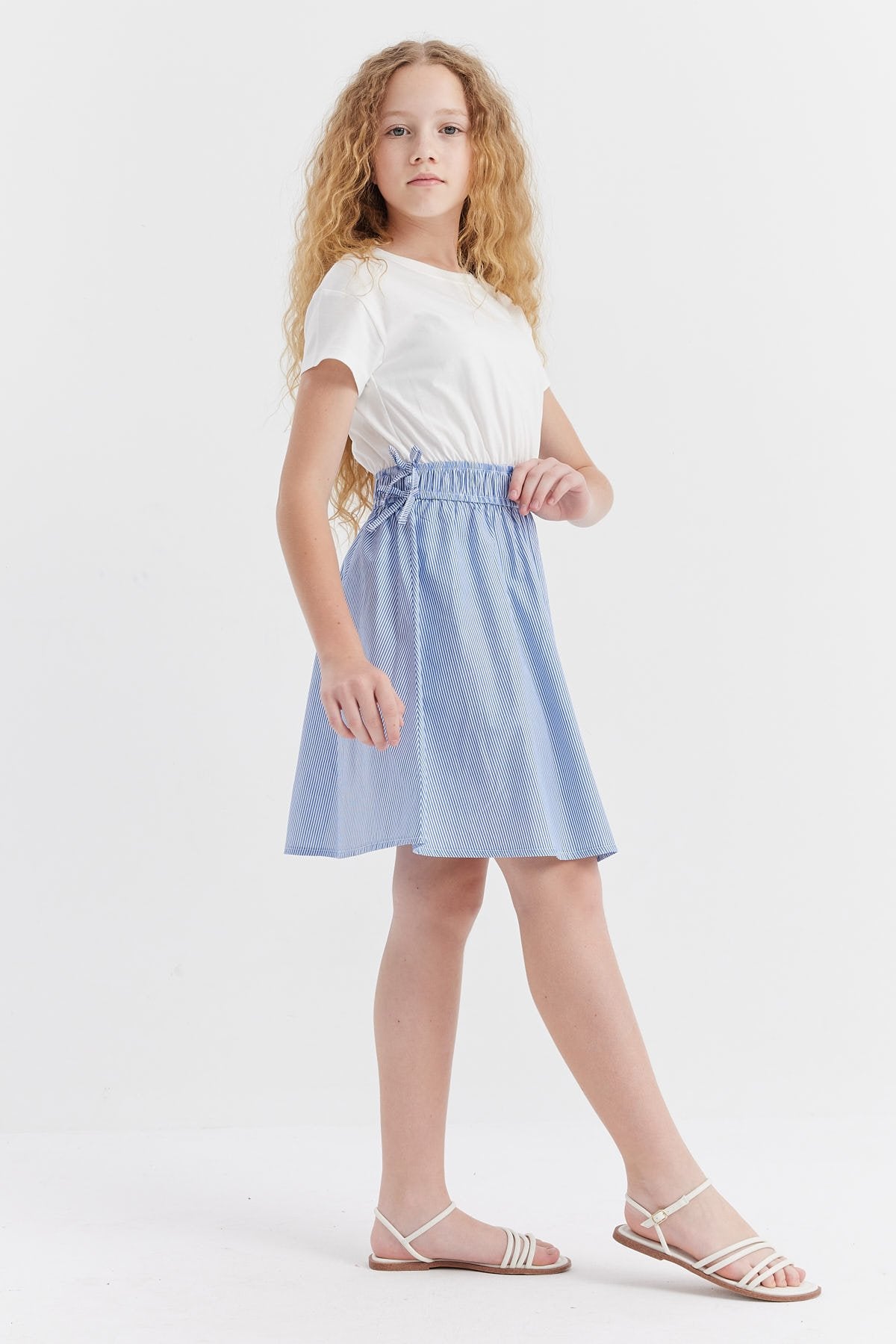 Girl's Ribbon Detailed Dress