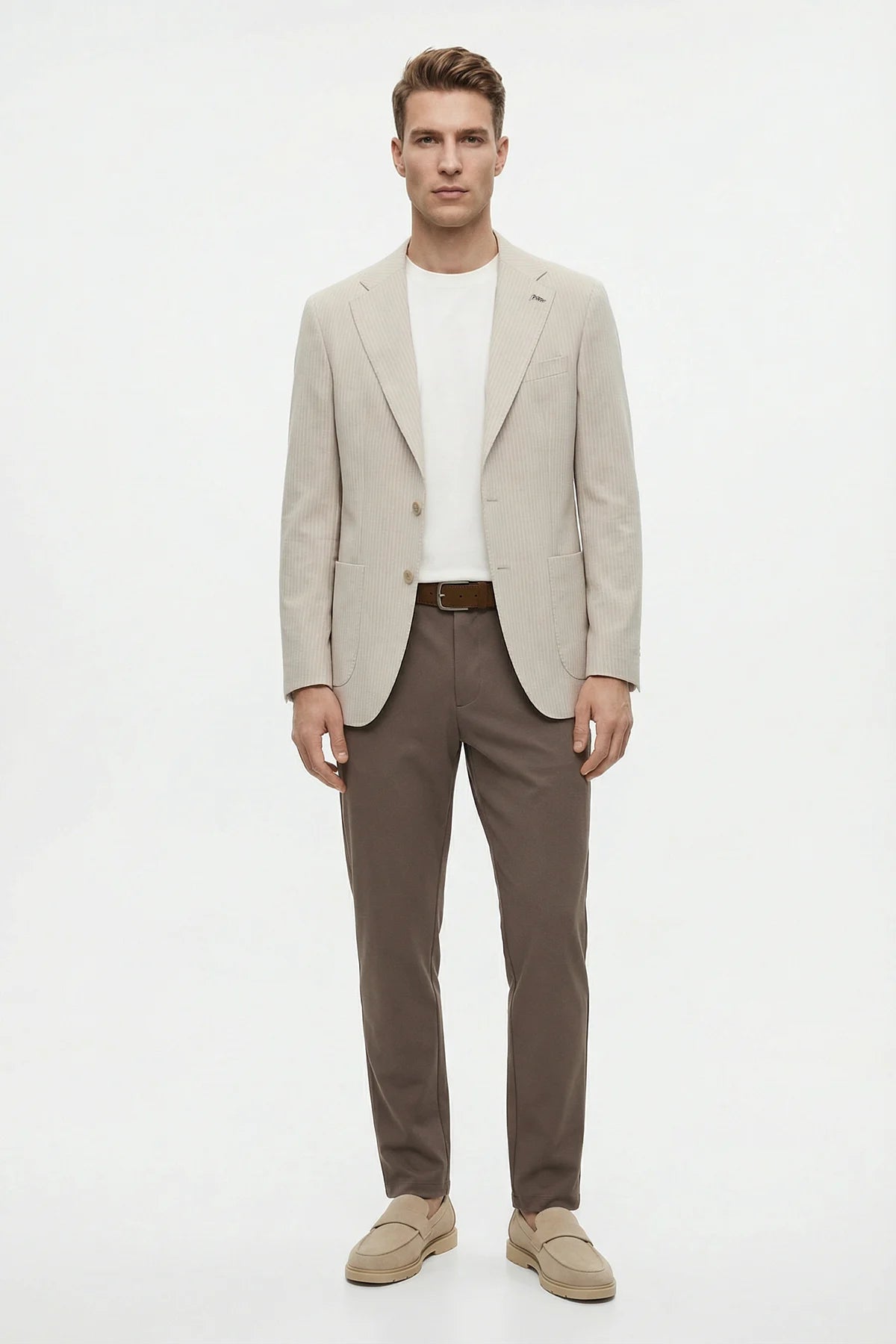 چاکەتی کلاسیکی مۆنۆ کۆلارە بۆ پیاوان