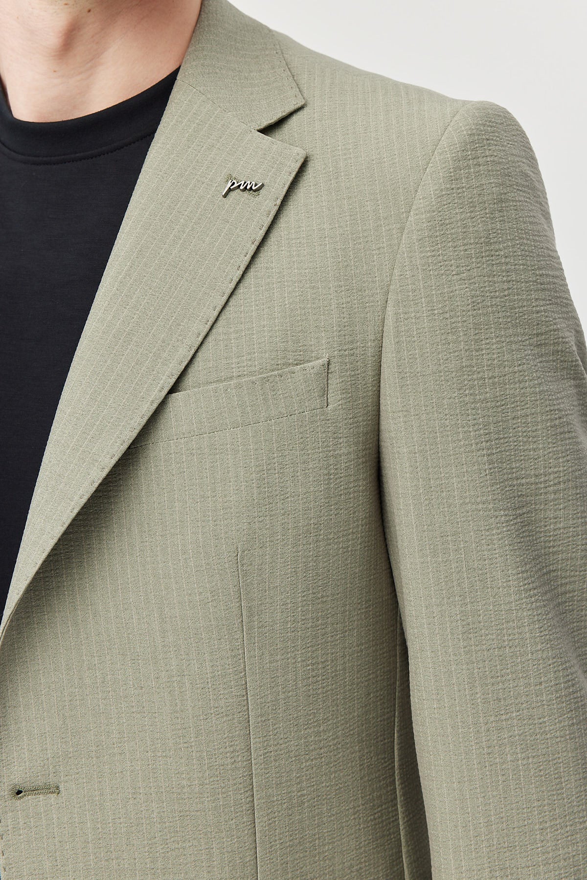 چاکەتی کلاسیکی مۆنۆ کۆلارە بۆ پیاوان