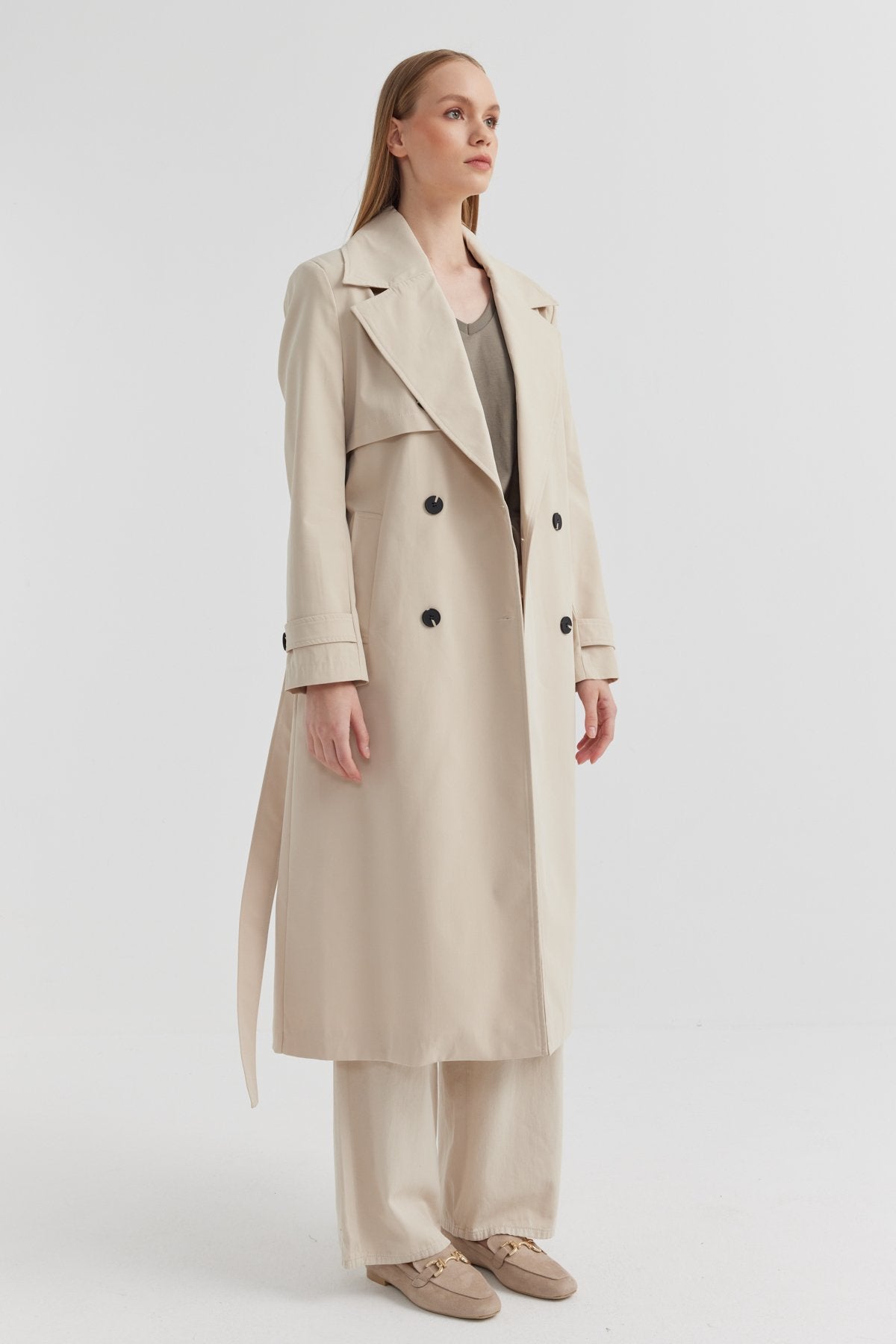 Women's Belted Trench Coat