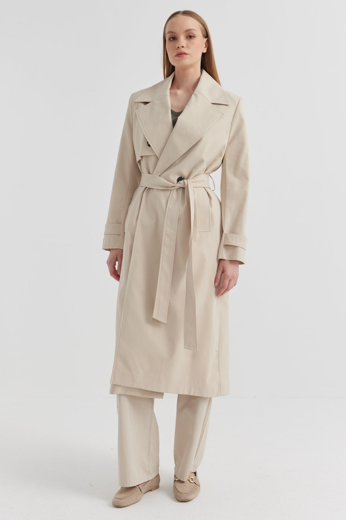 Women's Belted Trench Coat