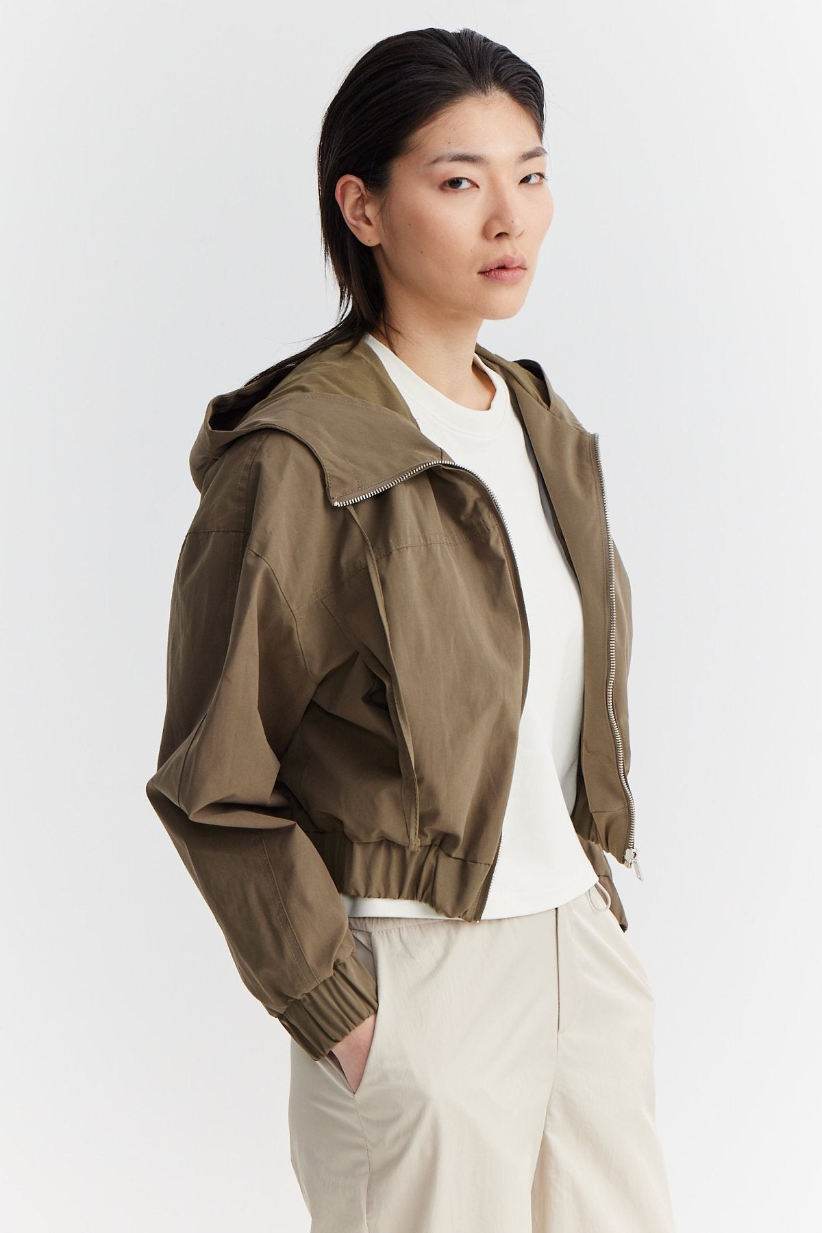 Women's Hooded Thin Coat