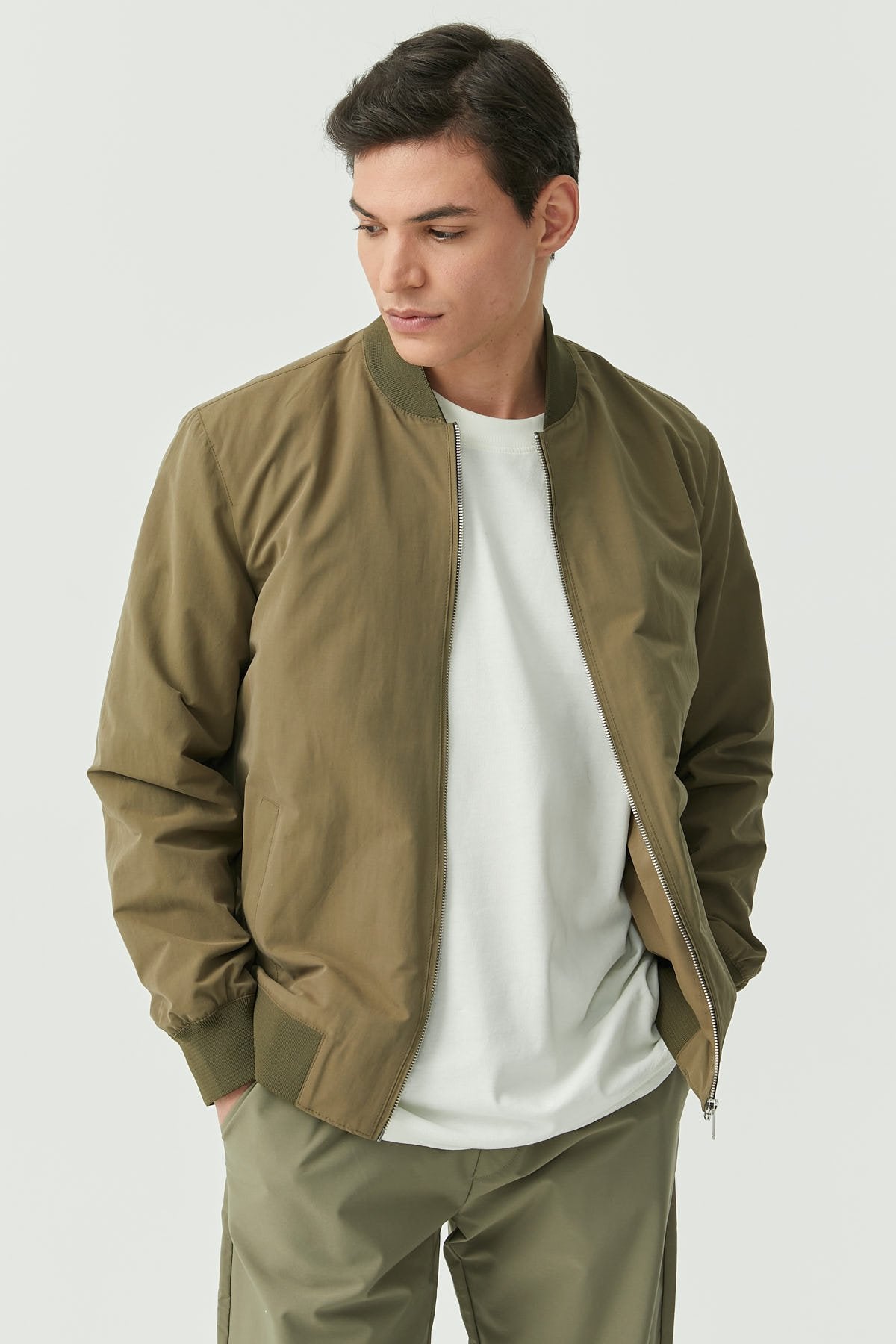 Men's Bomber Thin Short Coat