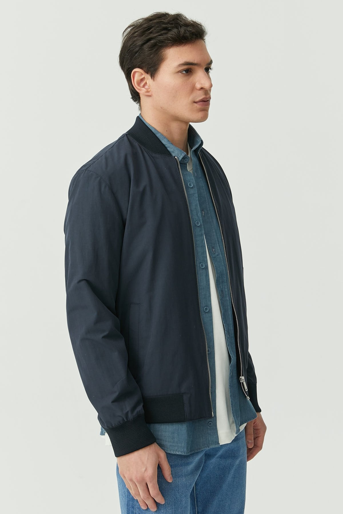Men's Bomber Thin Short Coat
