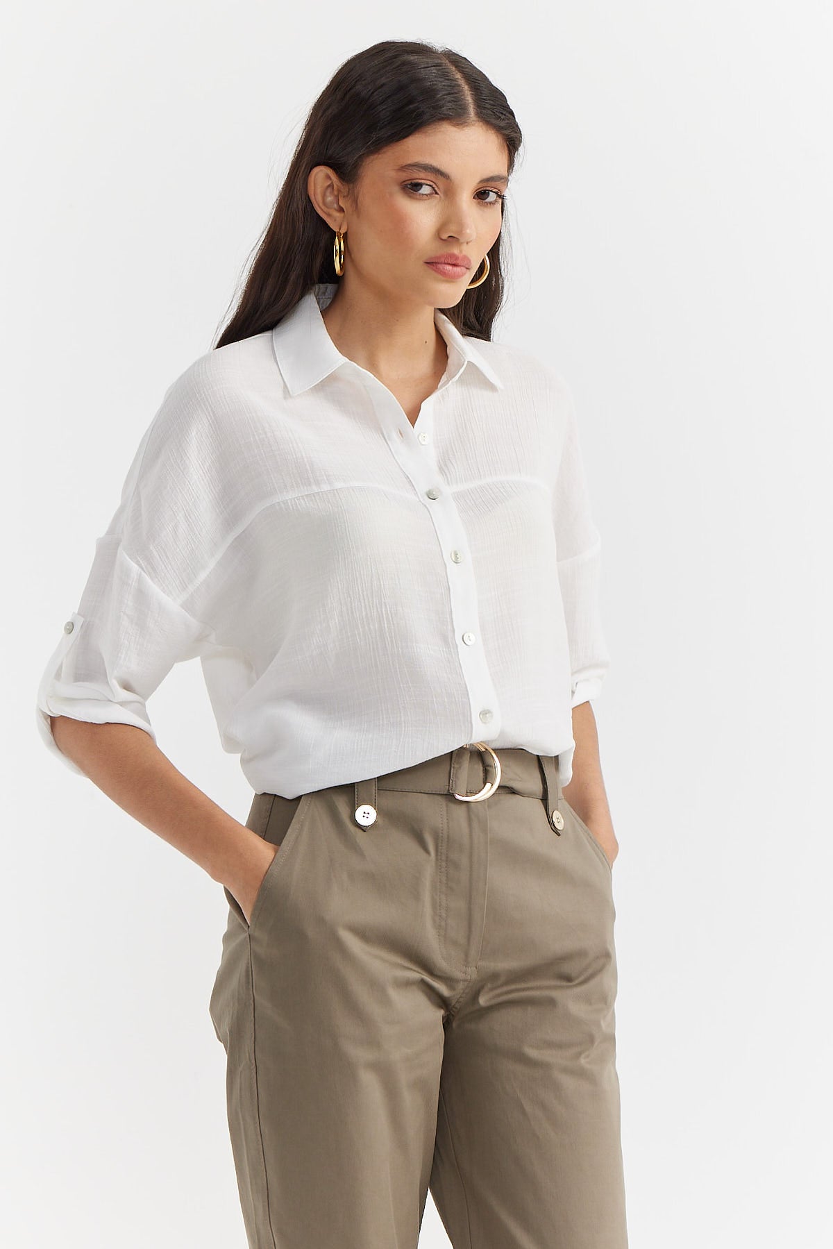 Women's Fine Stitch Detailed Shirt
