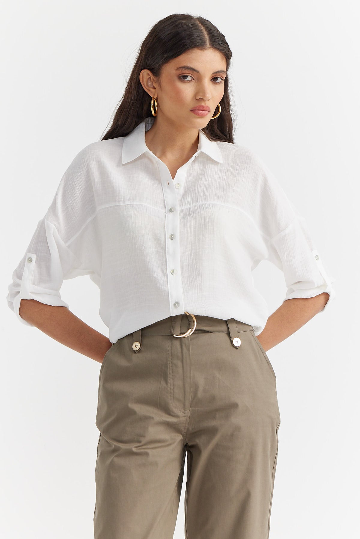 Women's Fine Stitch Detailed Shirt