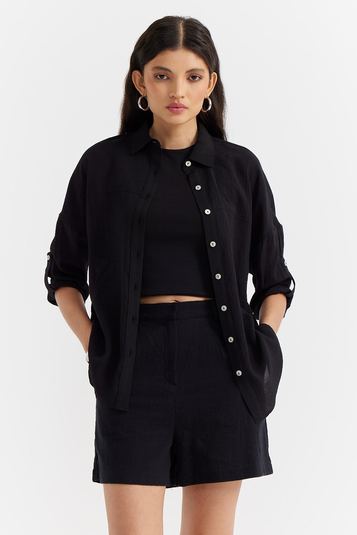 Women's Fine Stitch Detailed Shirt