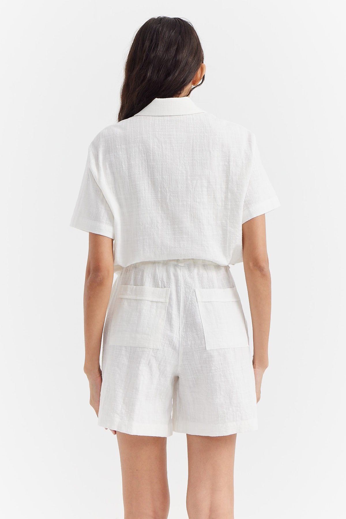 Women's Textured Shirt with Pocket Detail