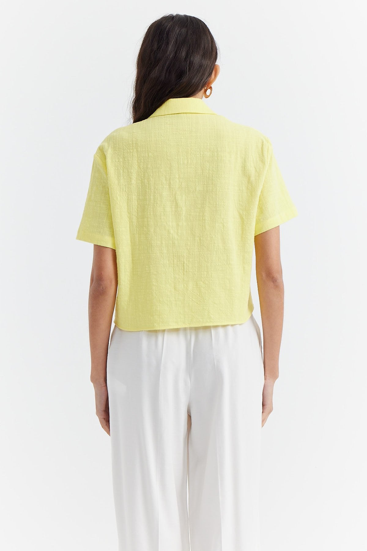 Women's Textured Shirt with Pocket Detail