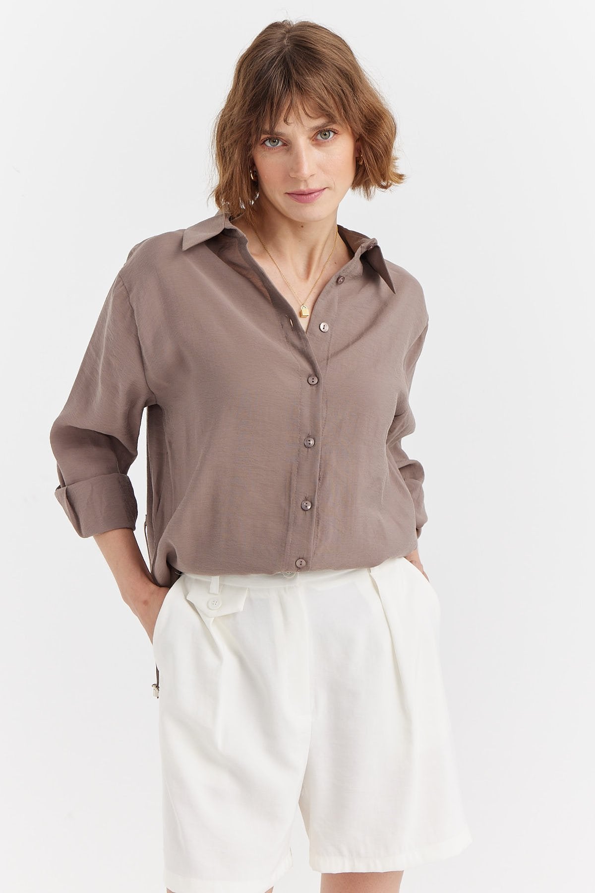 Women's Soft Texture Basic Shirt