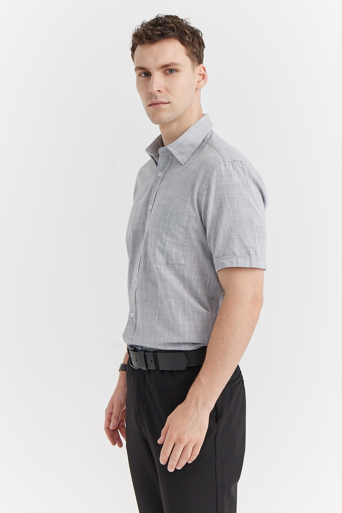 Men's Short Sleeve Cotton Shirt