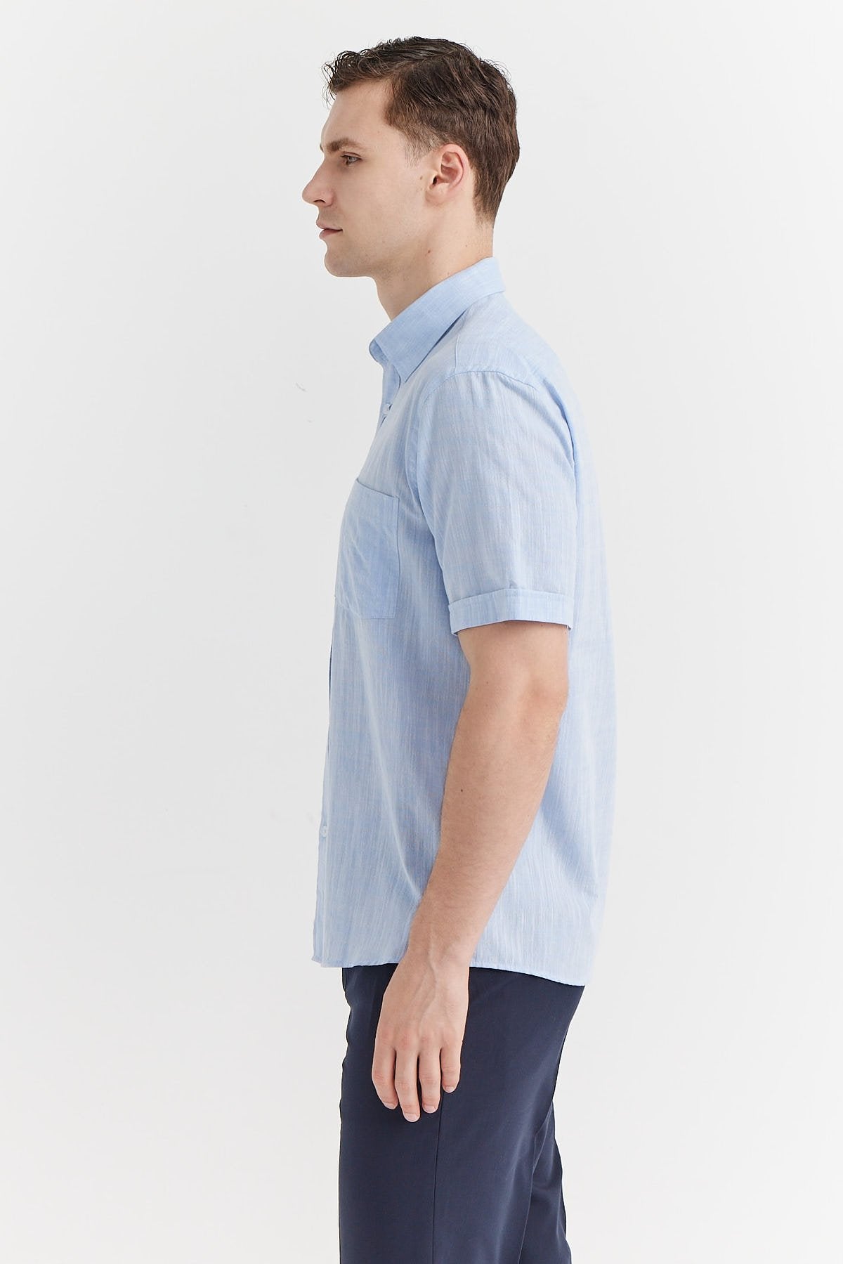 Men's Short Sleeve Cotton Shirt