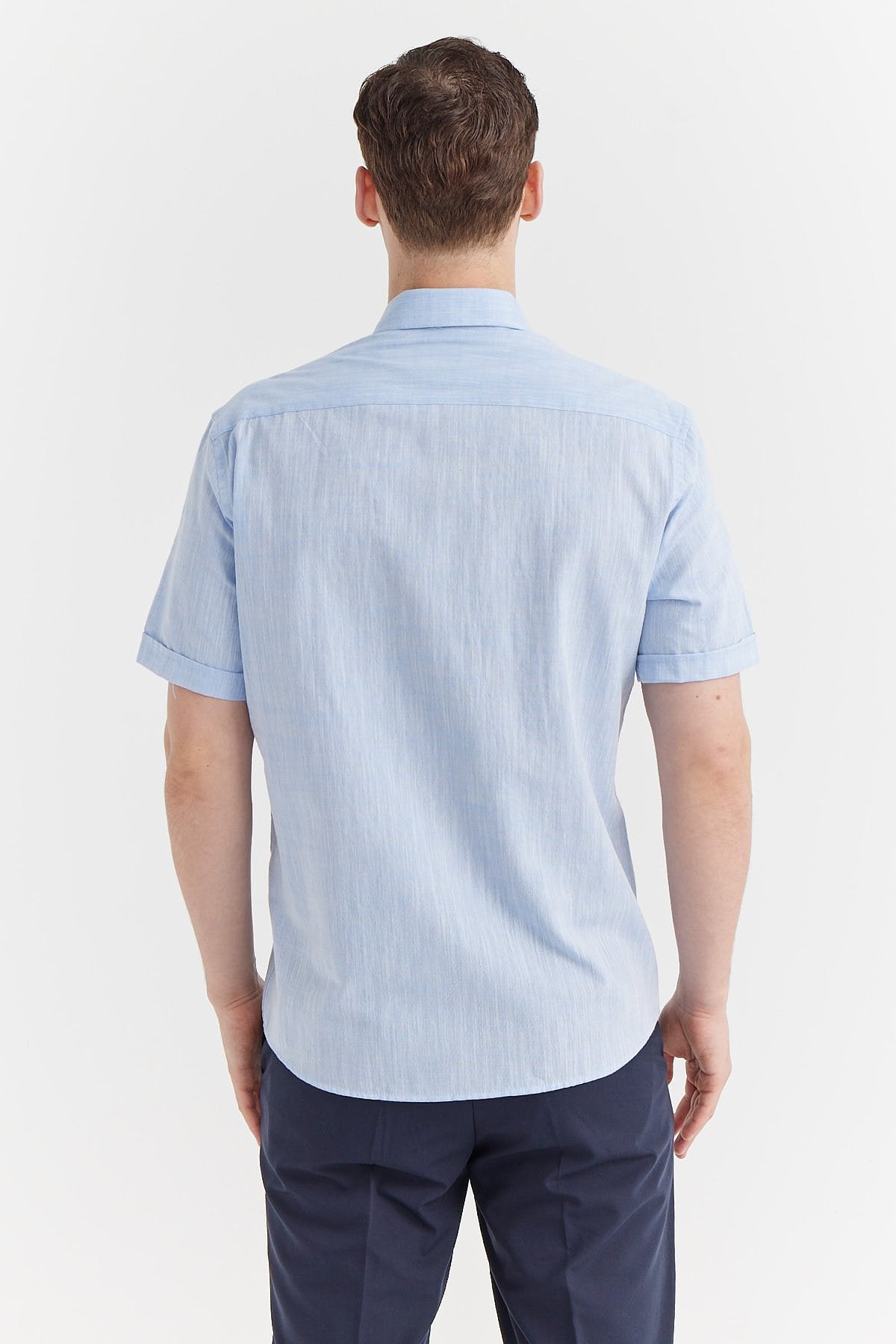 Men's Short Sleeve Cotton Shirt