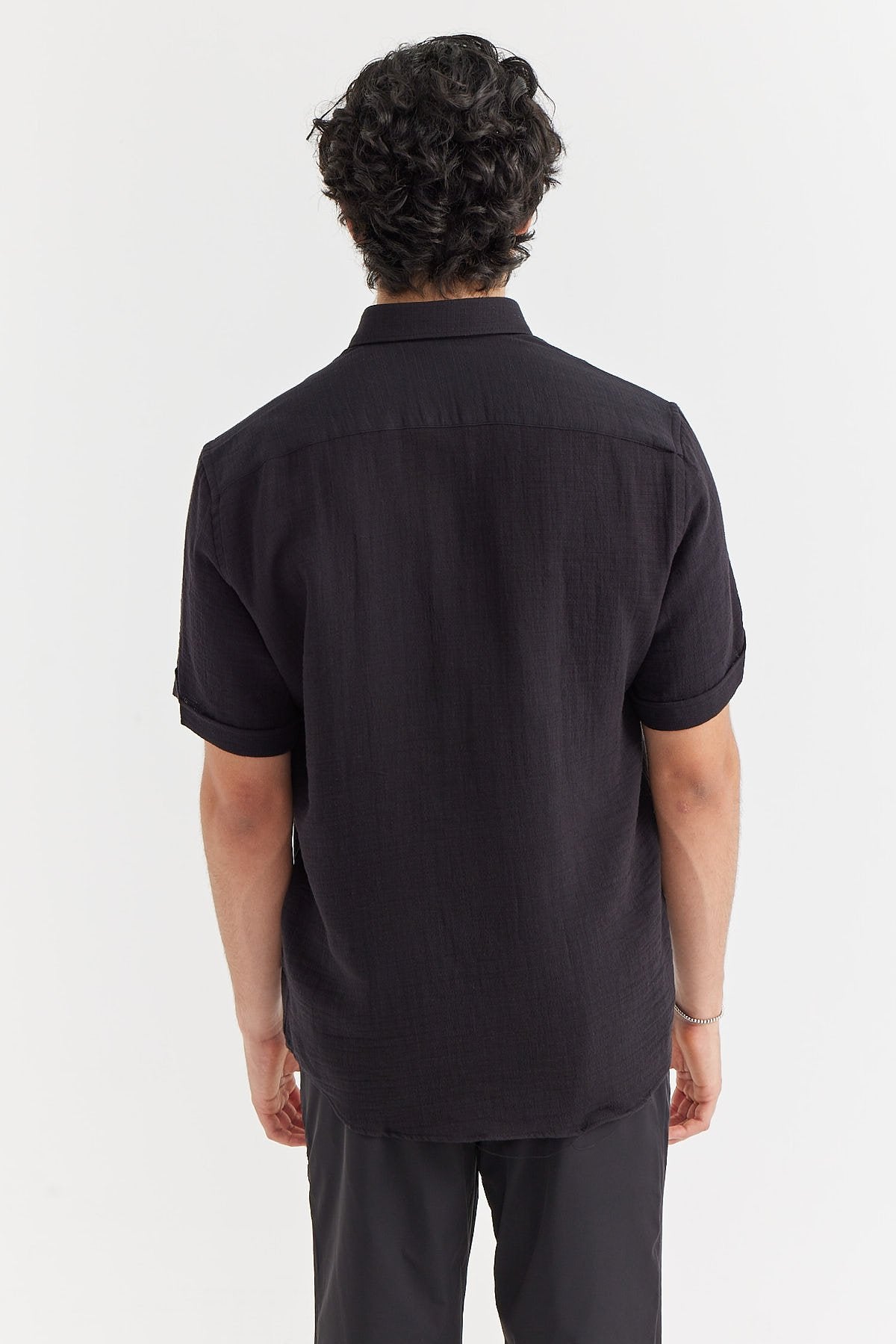 Men's Textured Short Sleeve Shirt
