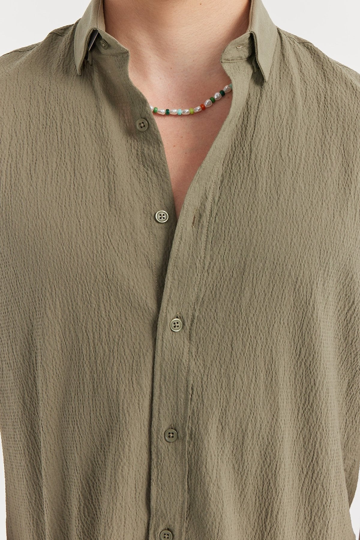 Men's Textured Short Sleeve Shirt