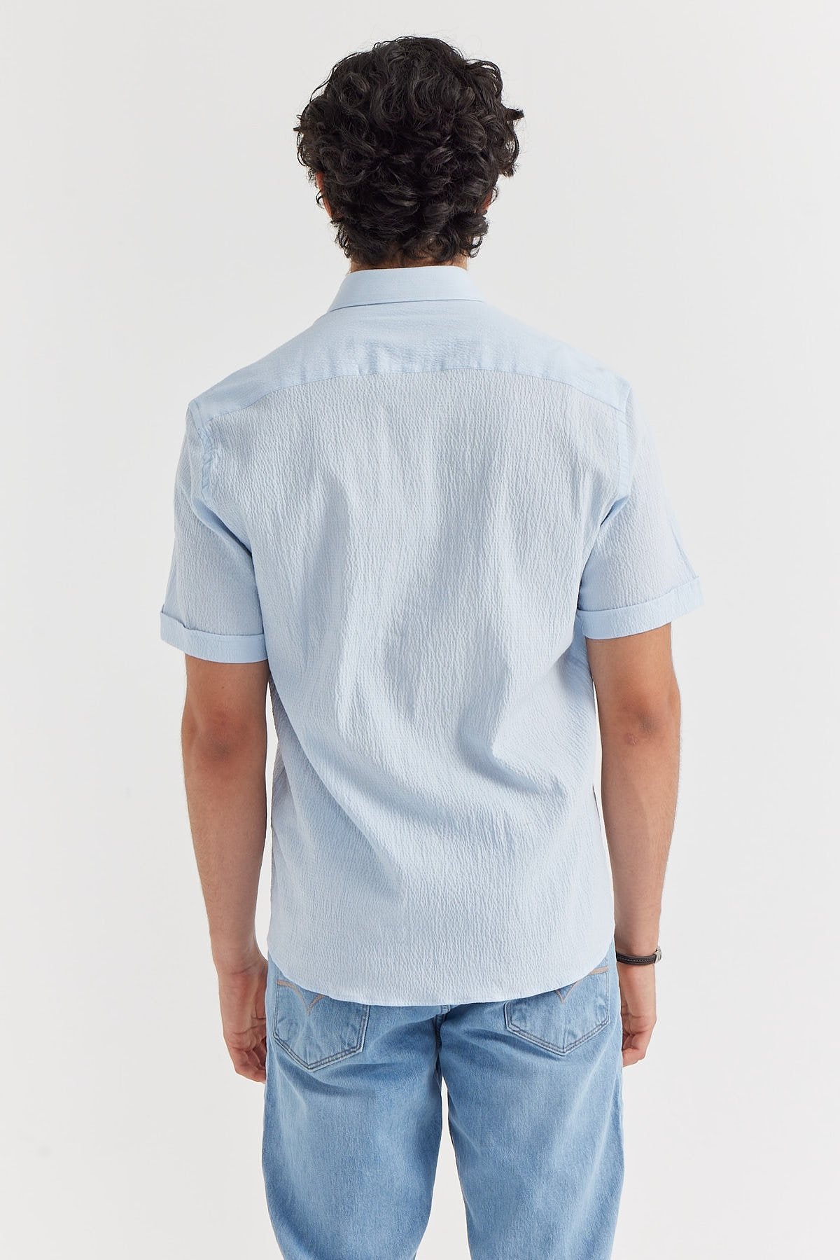 Men's Textured Short Sleeve Shirt