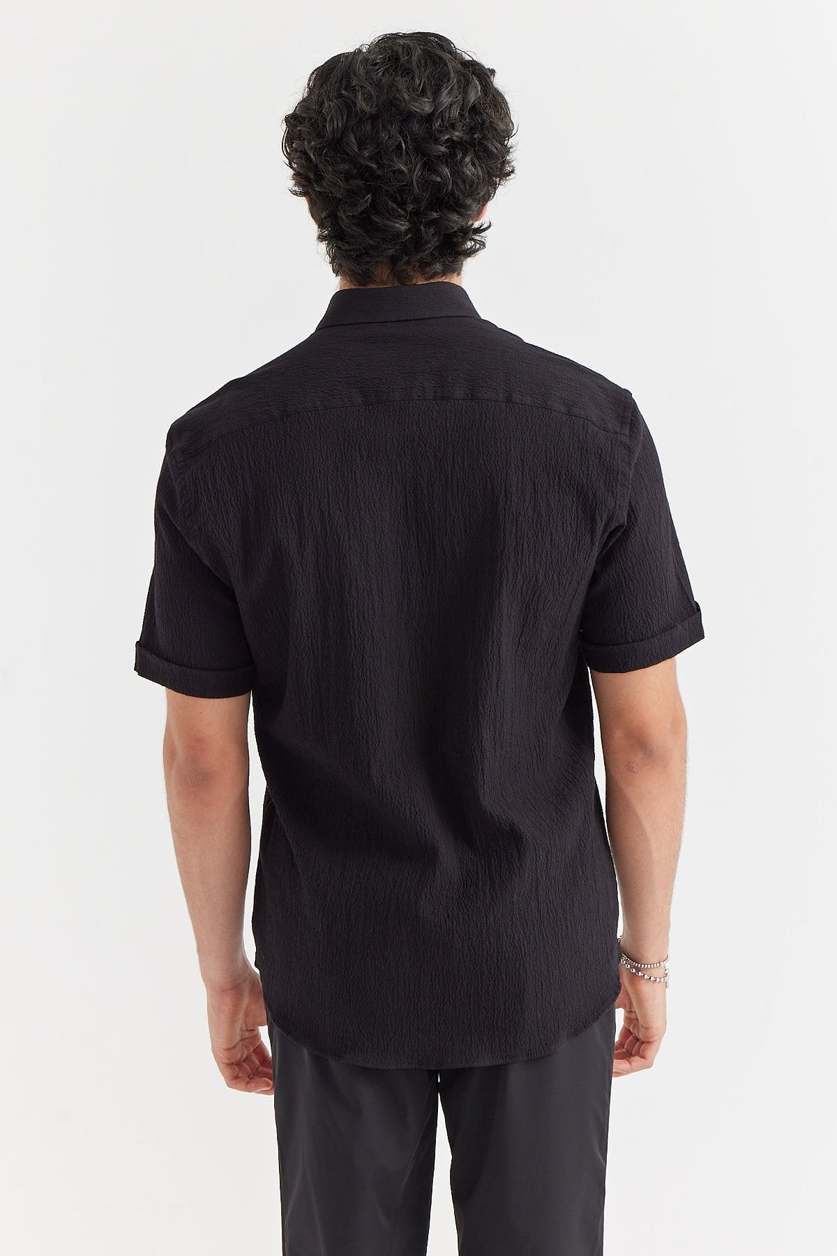Men's Textured Short Sleeve Shirt