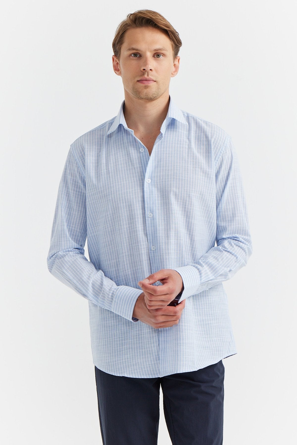 Men's Striped Patterned Shirt