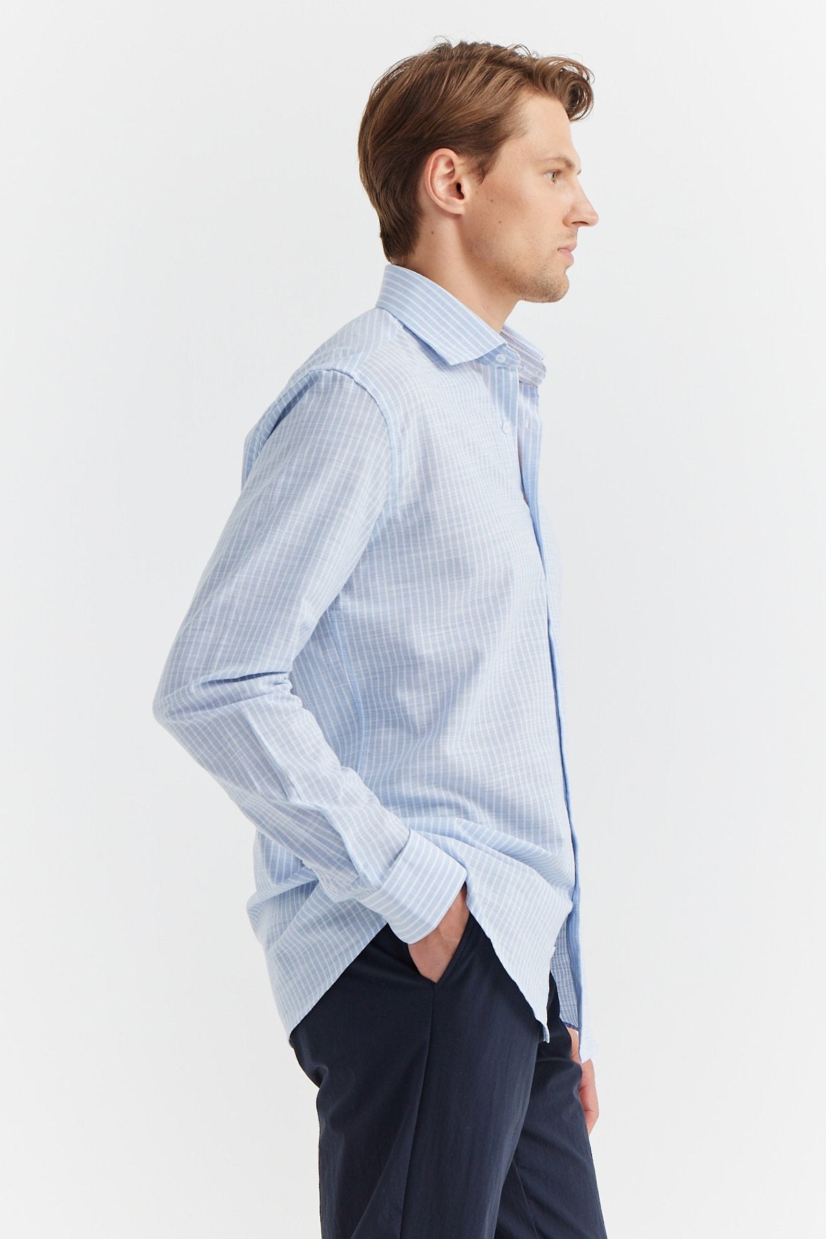 Men's Striped Patterned Shirt