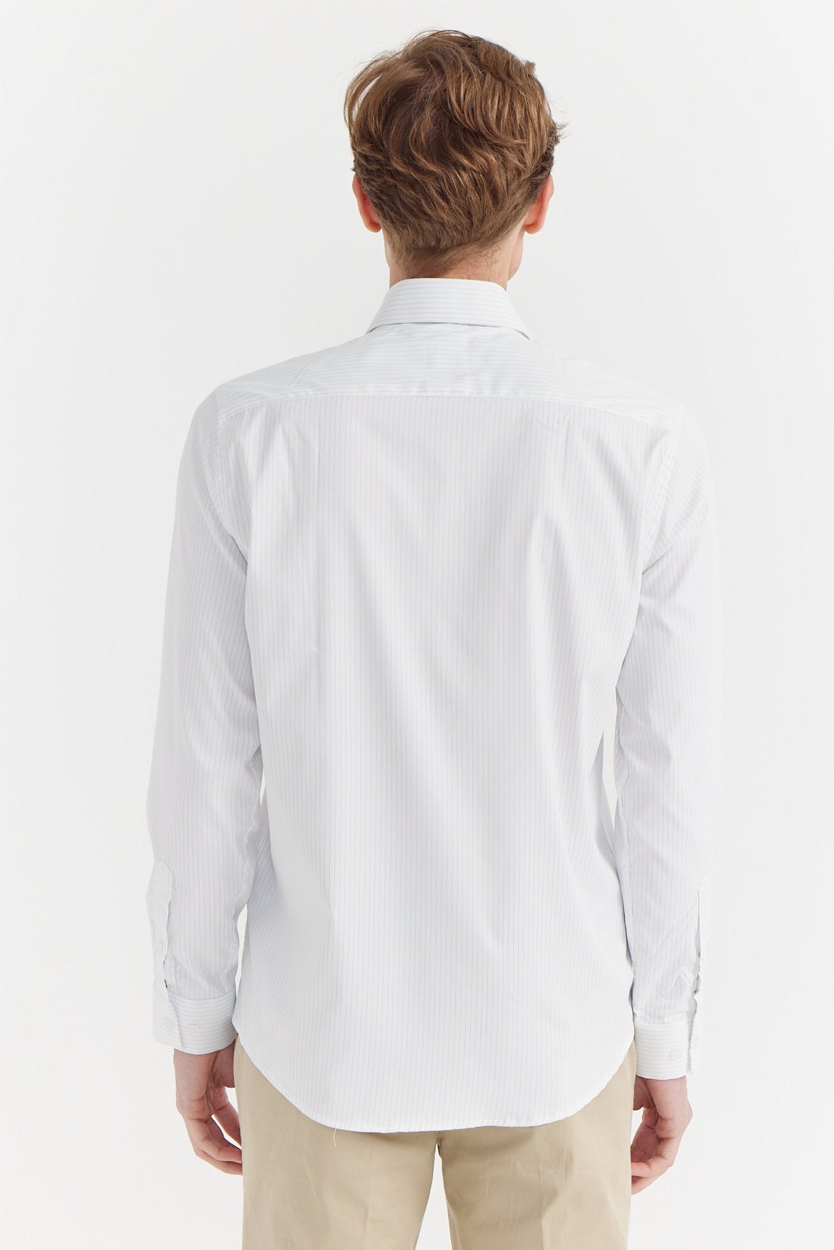 Men's Thin Striped Slim Fit Shirt