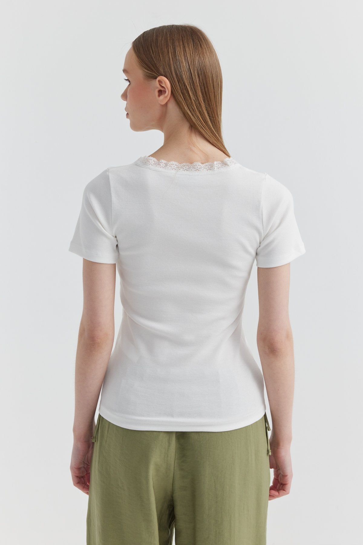 Women's Lace Detailed Collar Blouse