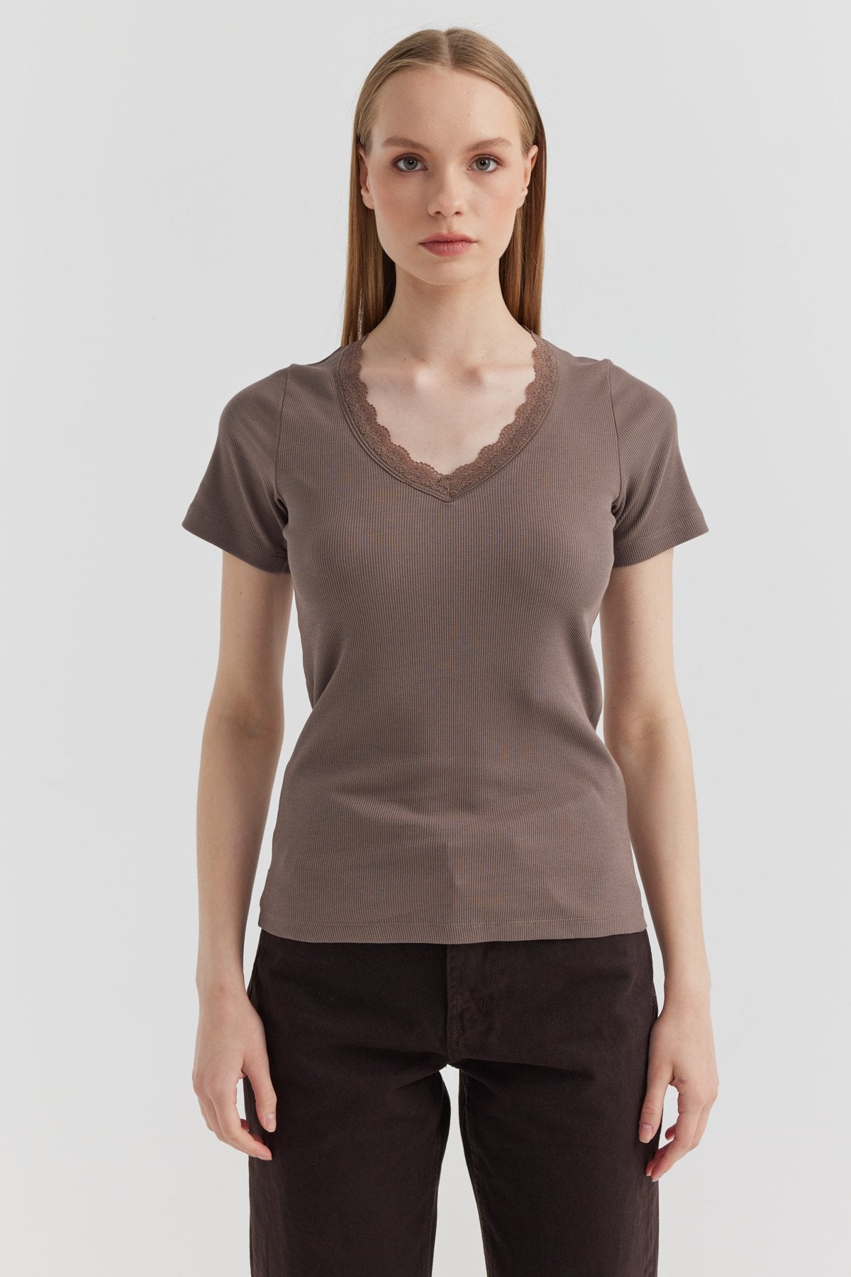 Women's Lace Detailed Collar Blouse