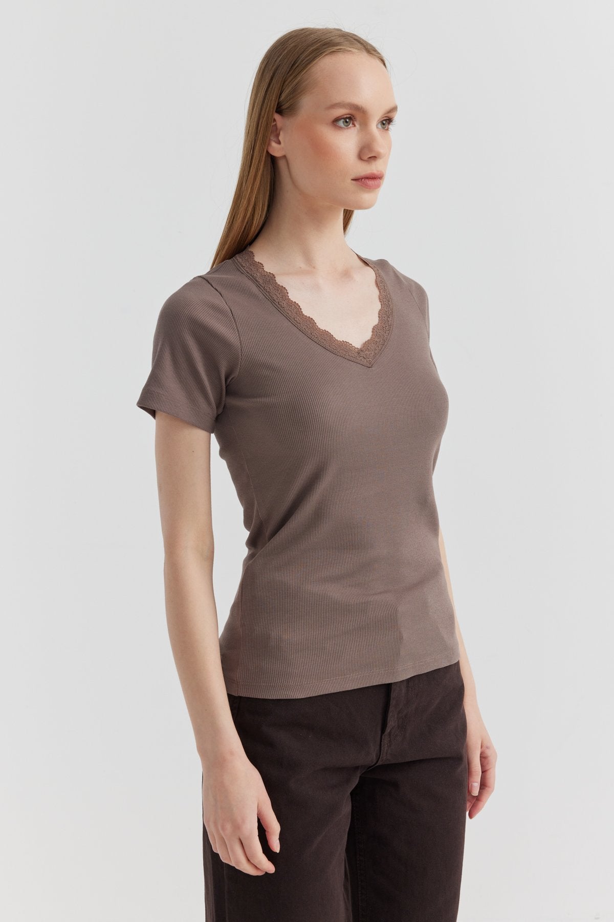 Women's Lace Detailed Collar Blouse