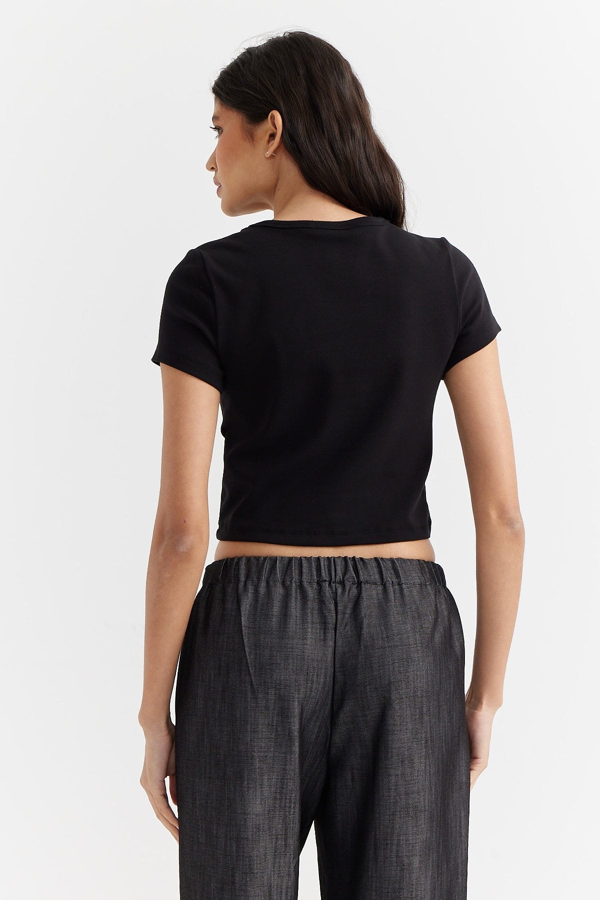Women's Stone Detailed Short Blouse