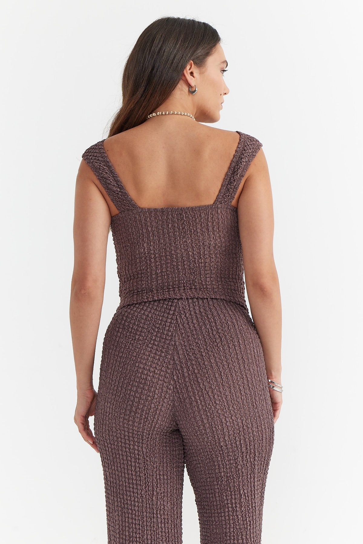Women's Sleeveless Textured Blouse