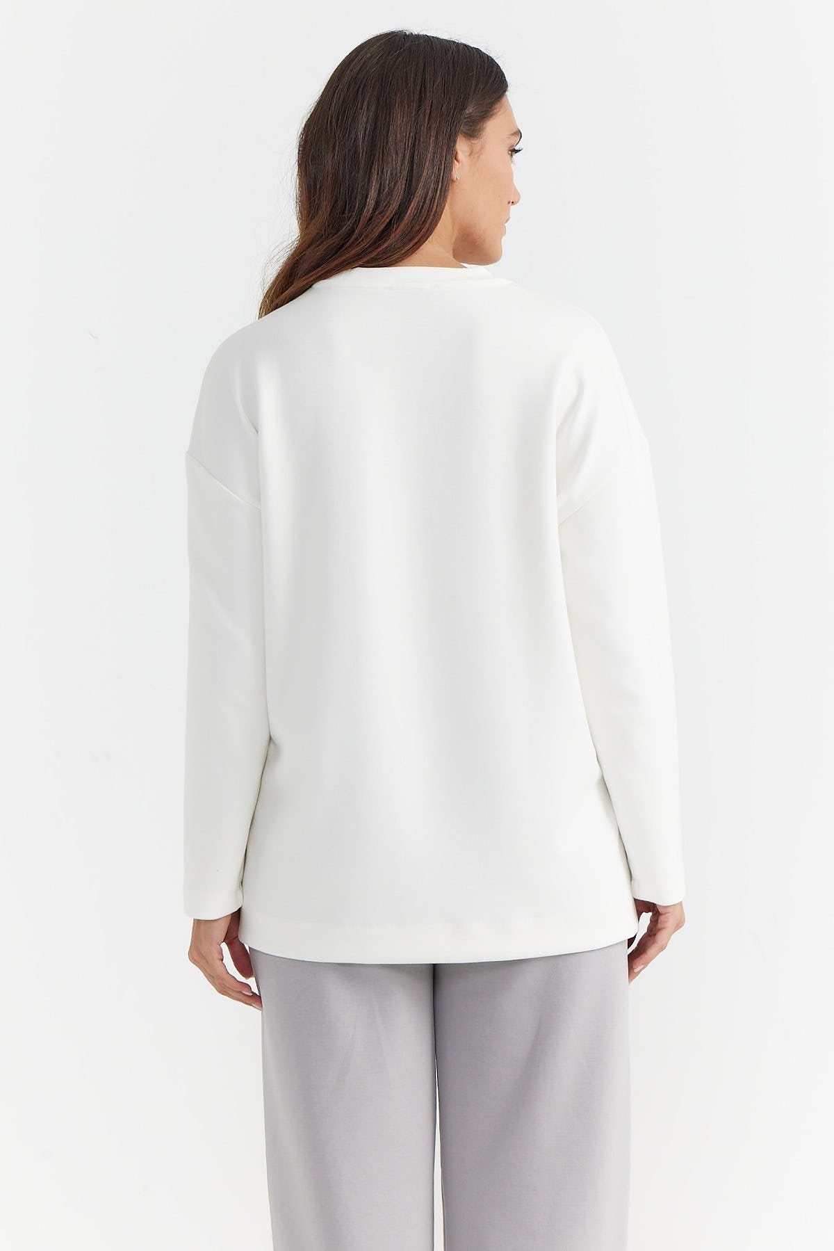 Women's Long Sleeve Soft Texture Blouse