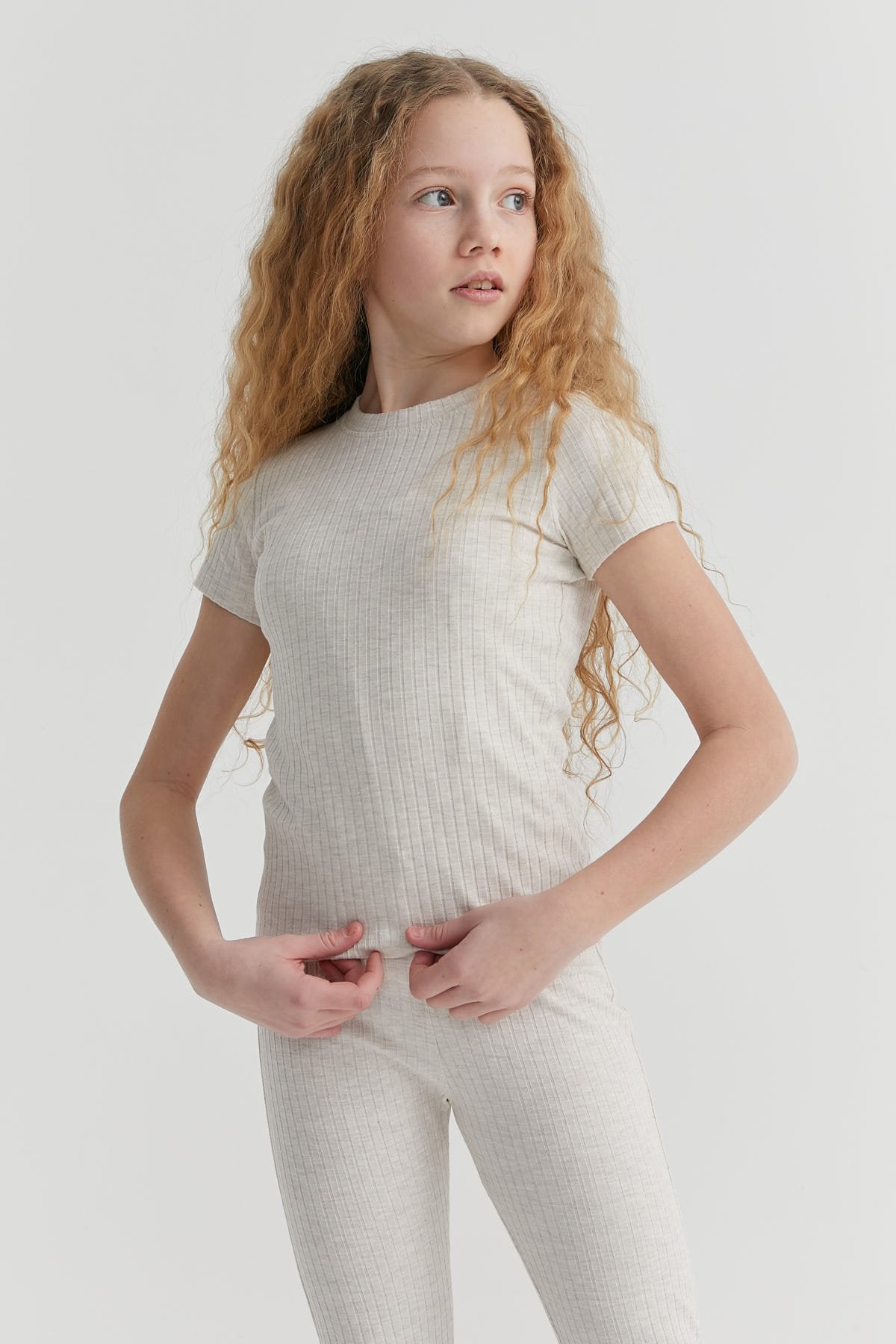 Girls' Ribbed T-shirt
