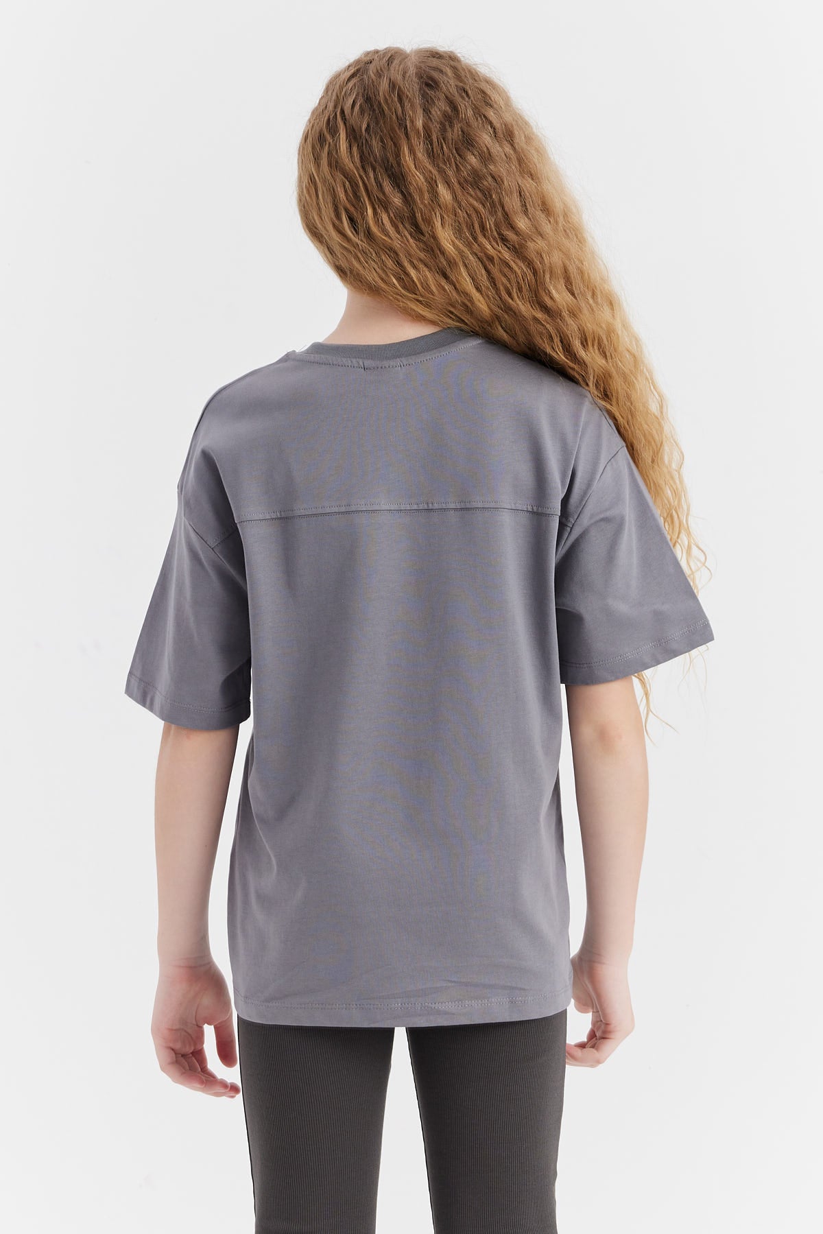 Girl's Printed Detailed T-shirt