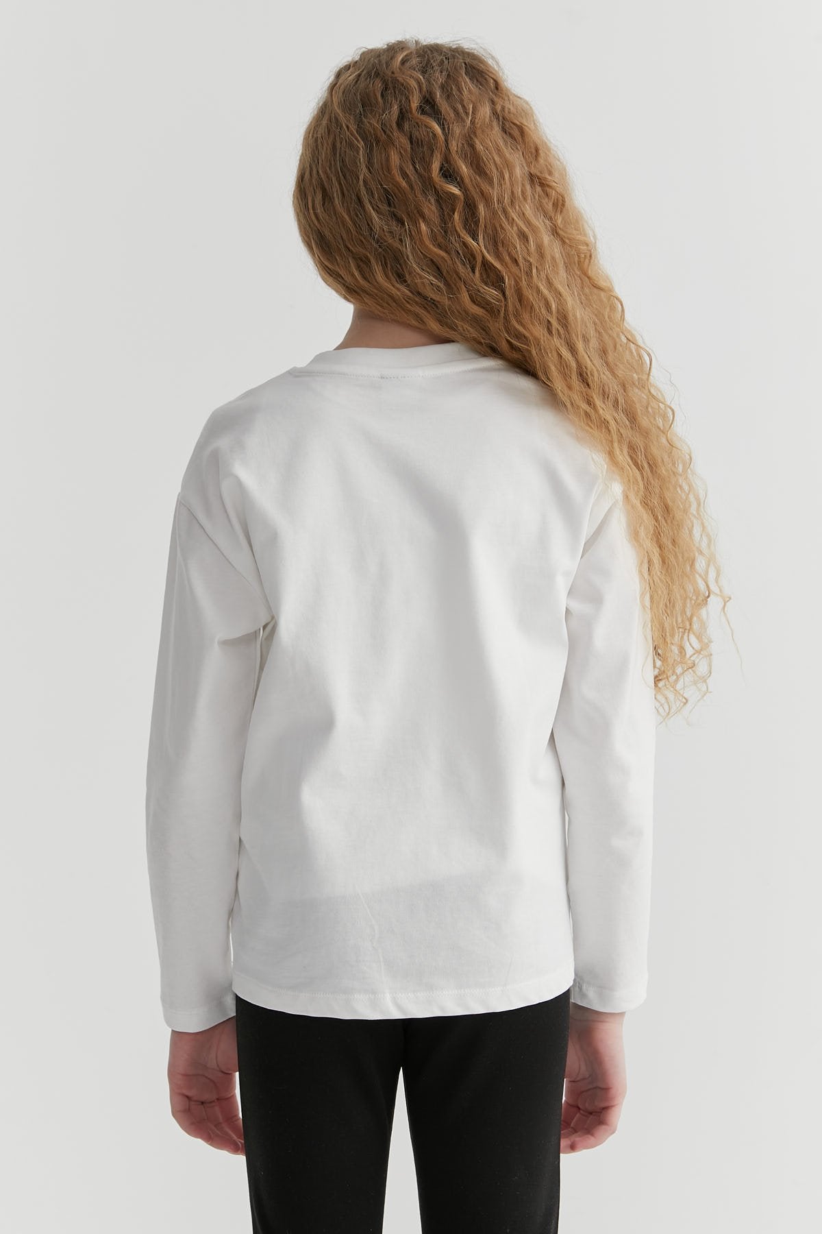 Girl's Stone Detailed Long Sleeve Blouse