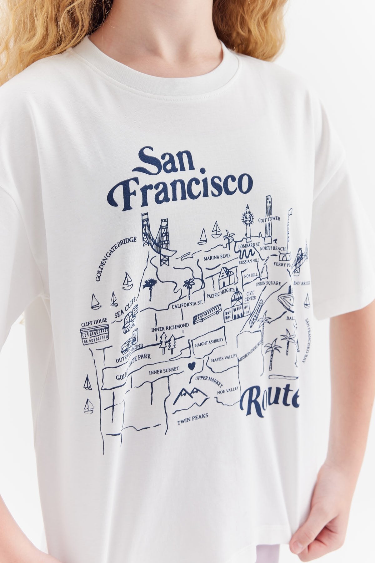 Girl's Printed Detailed T-shirt