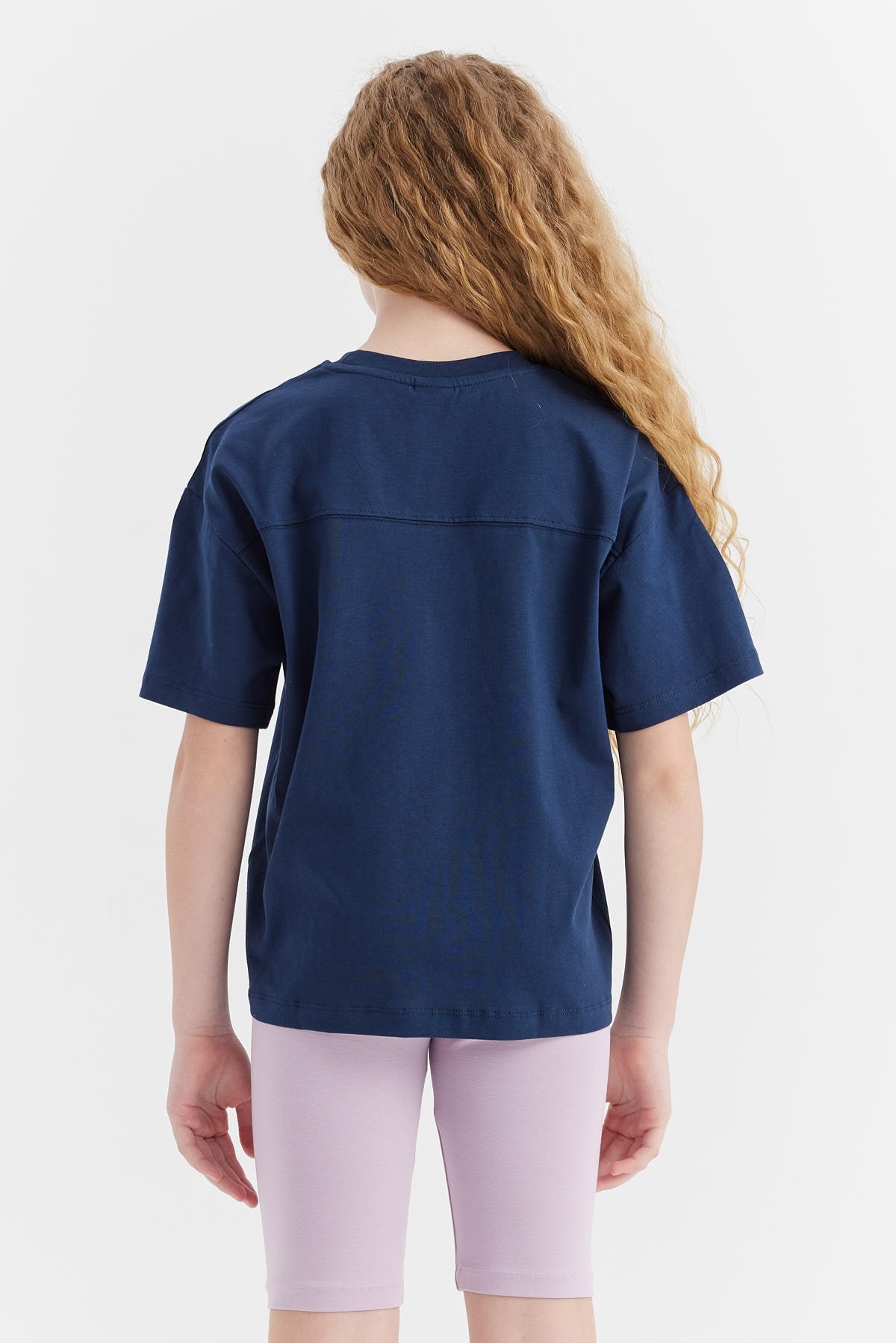 Girl's Printed Detailed T-shirt