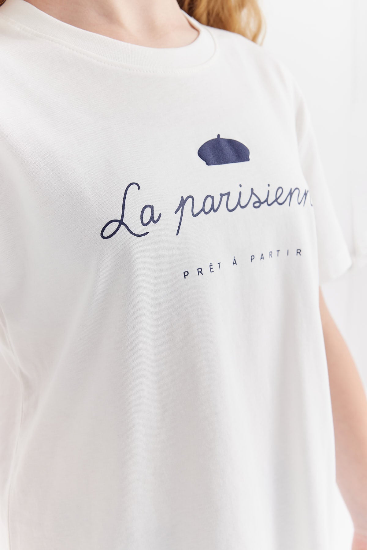 Girl's Printed Detailed T-shirt