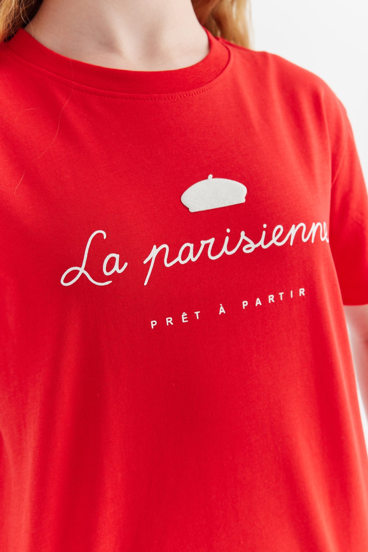 Girl's Printed Detailed T-shirt