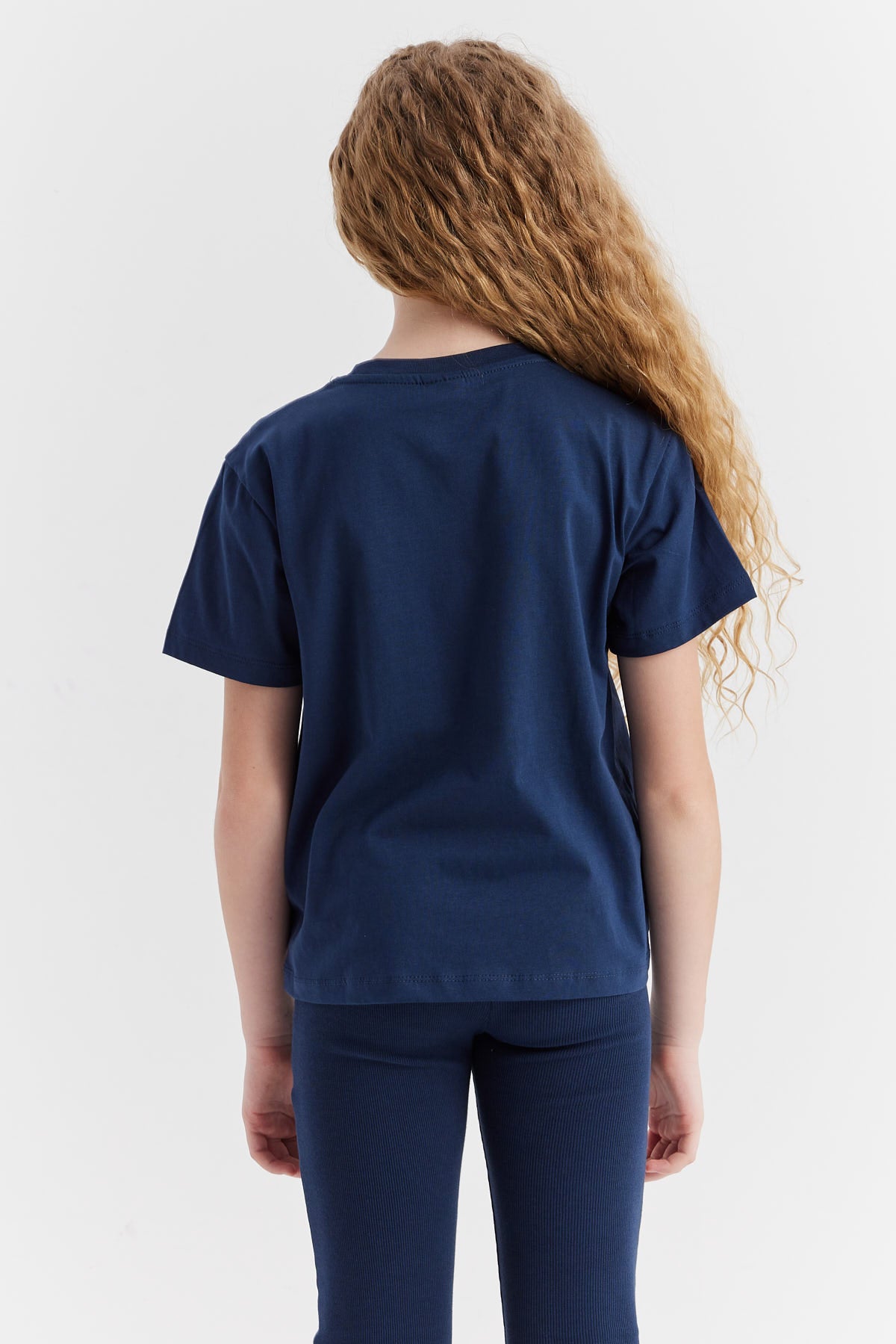 Girl's Printed Detailed T-shirt