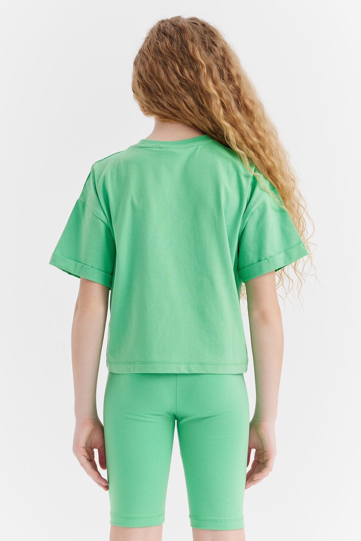 Girl's Printed Detailed T-shirt