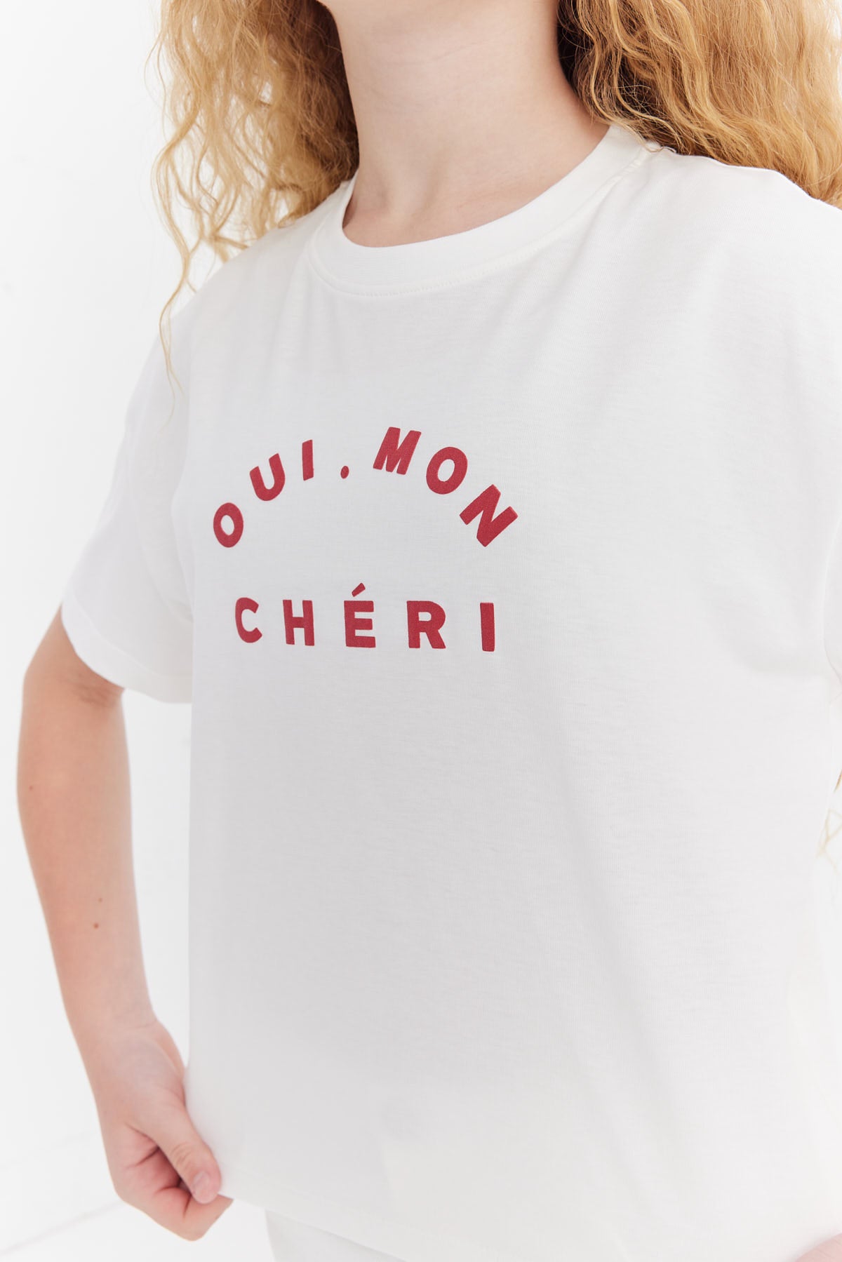 Girl's T-shirt with Embossed Print Detail