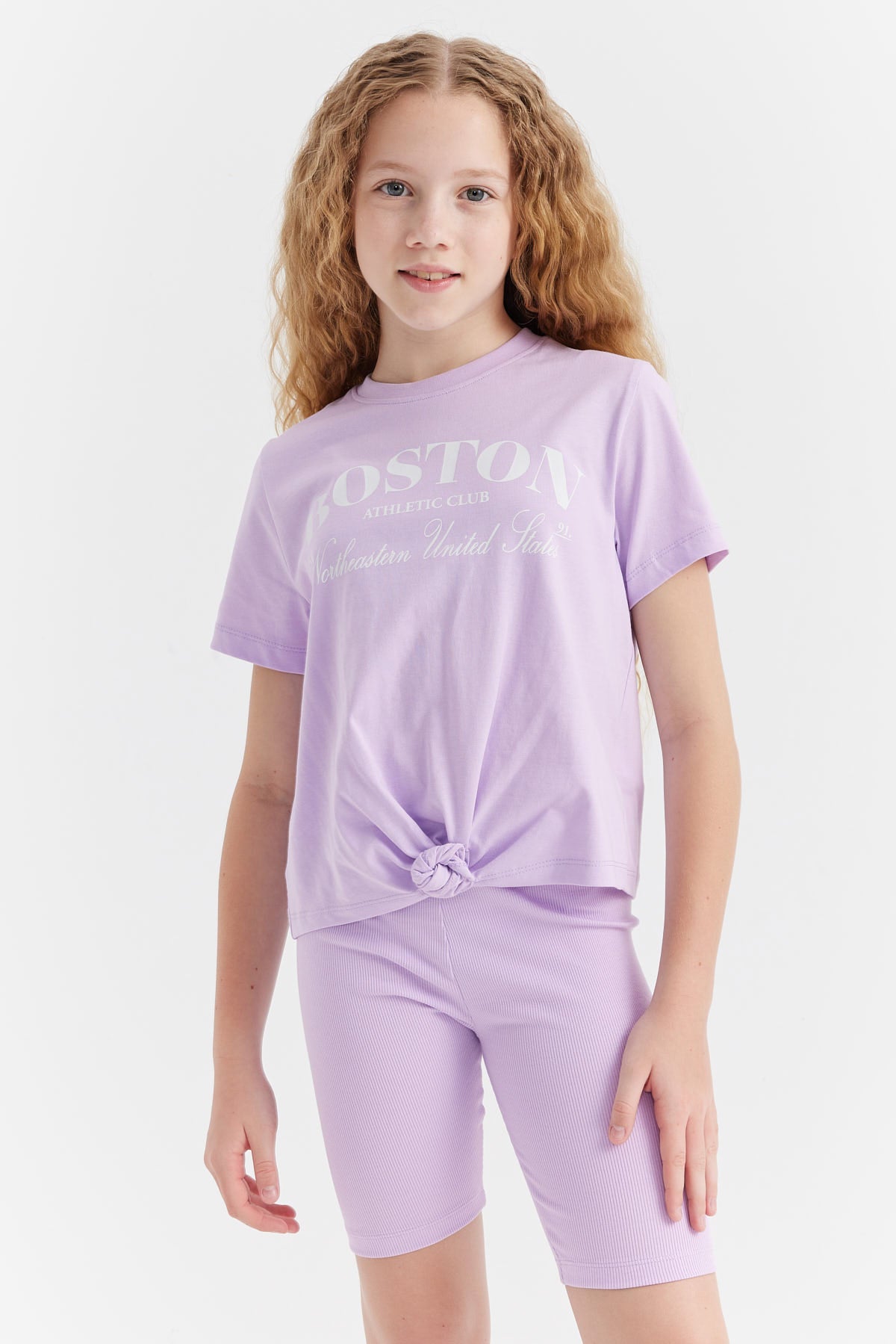 Girl's Tie Detail T-shirt
