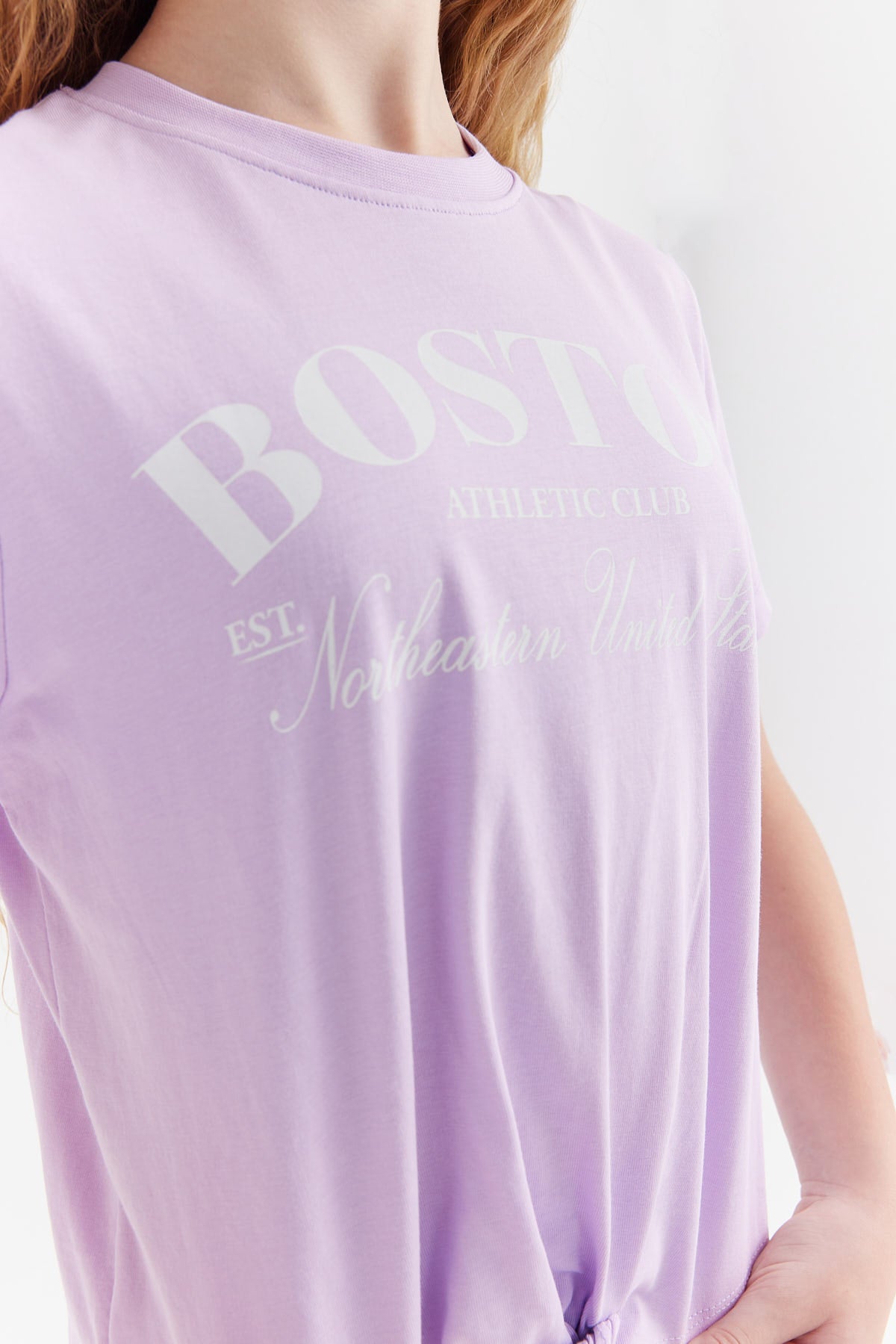 Girl's Tie Detail T-shirt