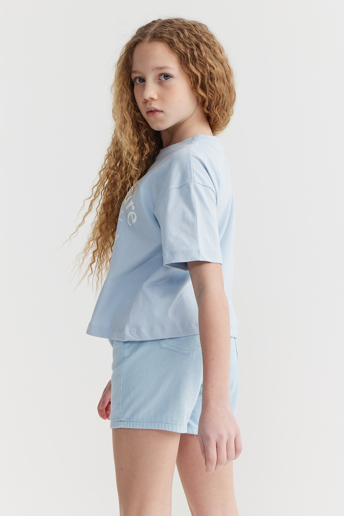 Girl's Printed Basic T-shirt