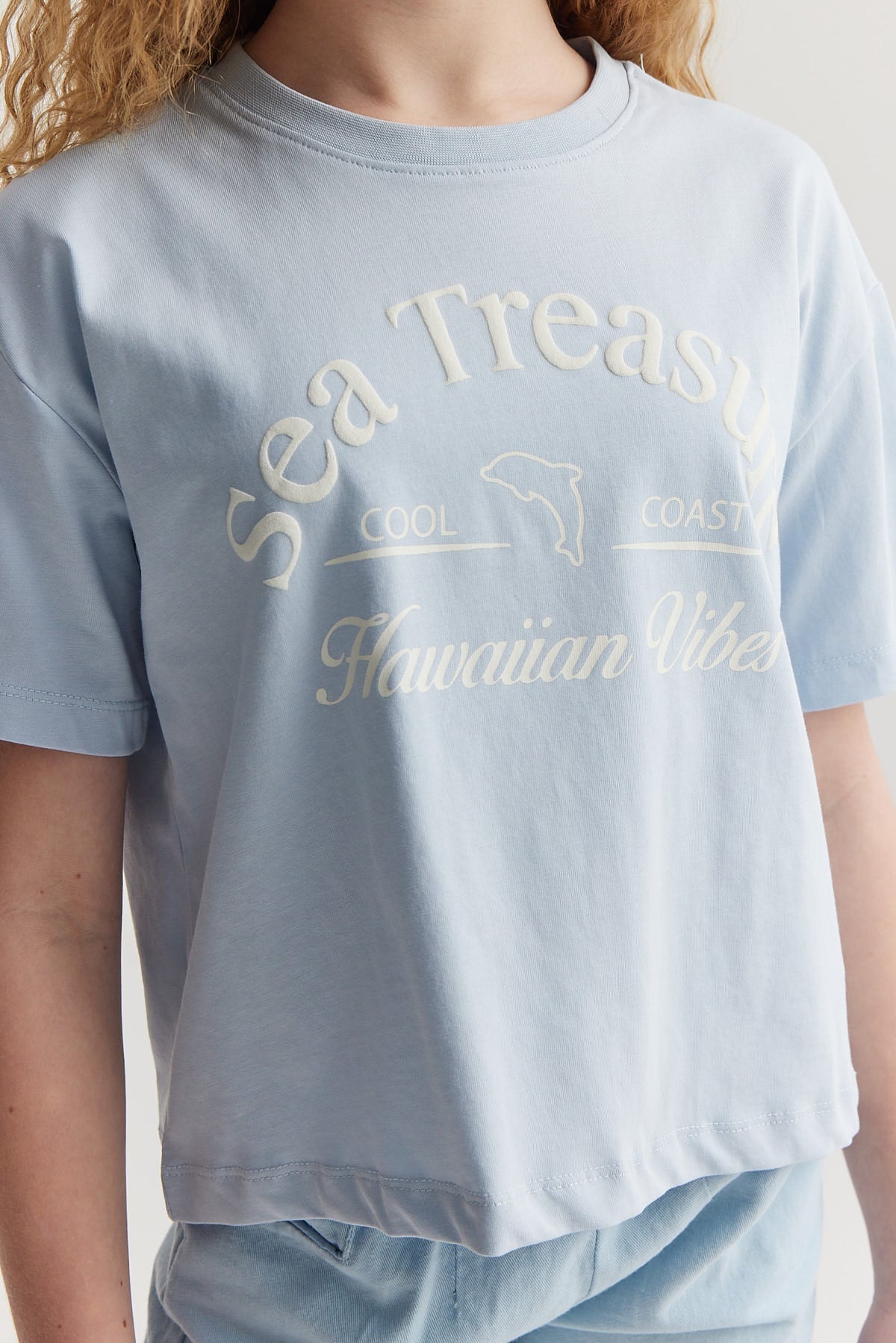 Girl's Printed Basic T-shirt