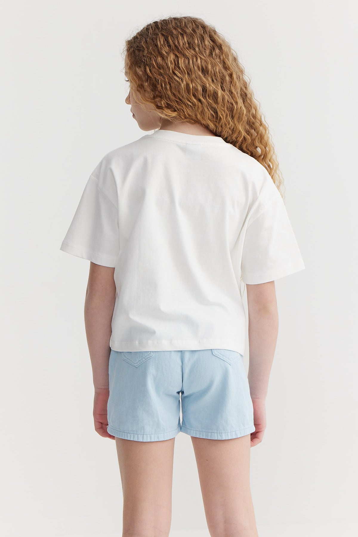 Girl's Printed Basic T-shirt