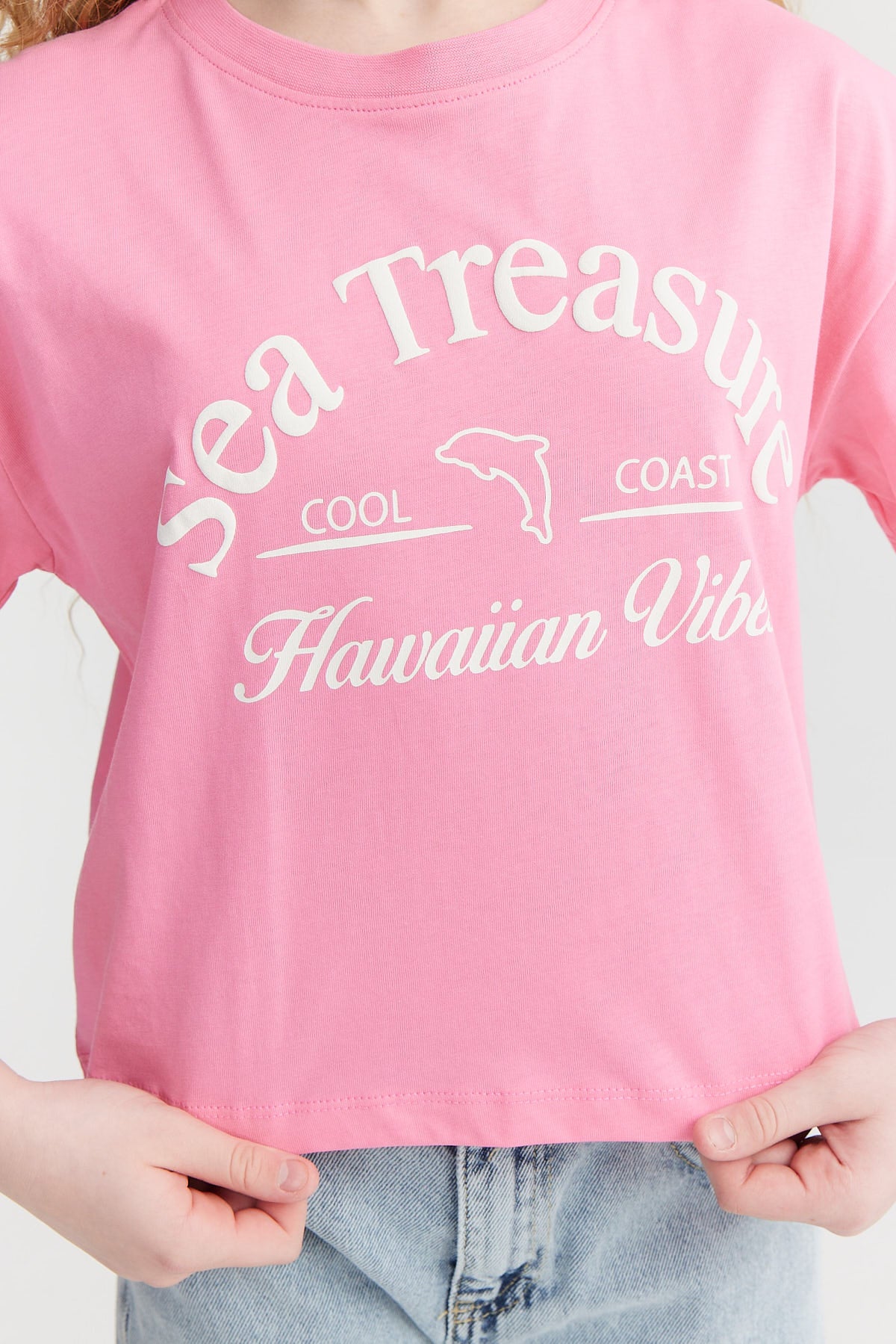 Girl's Printed Basic T-shirt