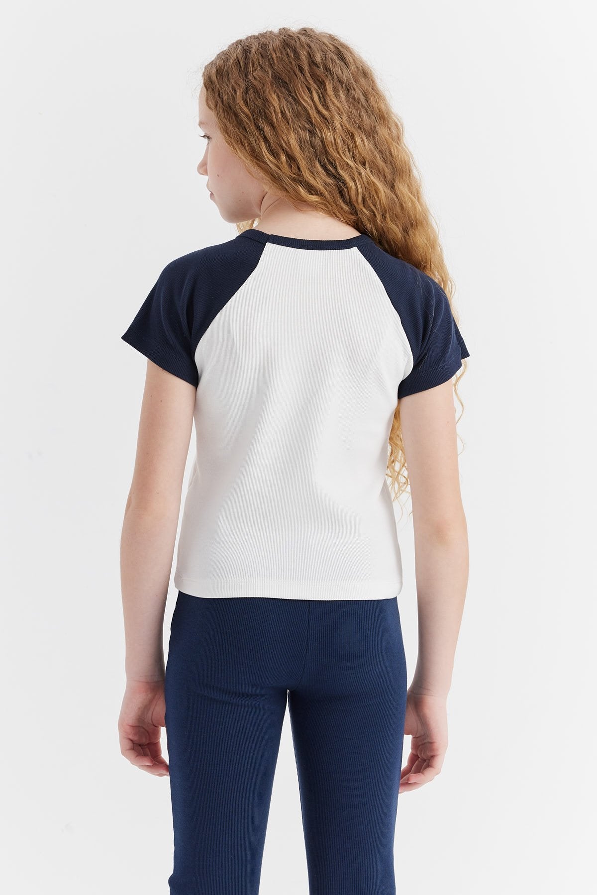 Girl's Printed Detailed T-shirt
