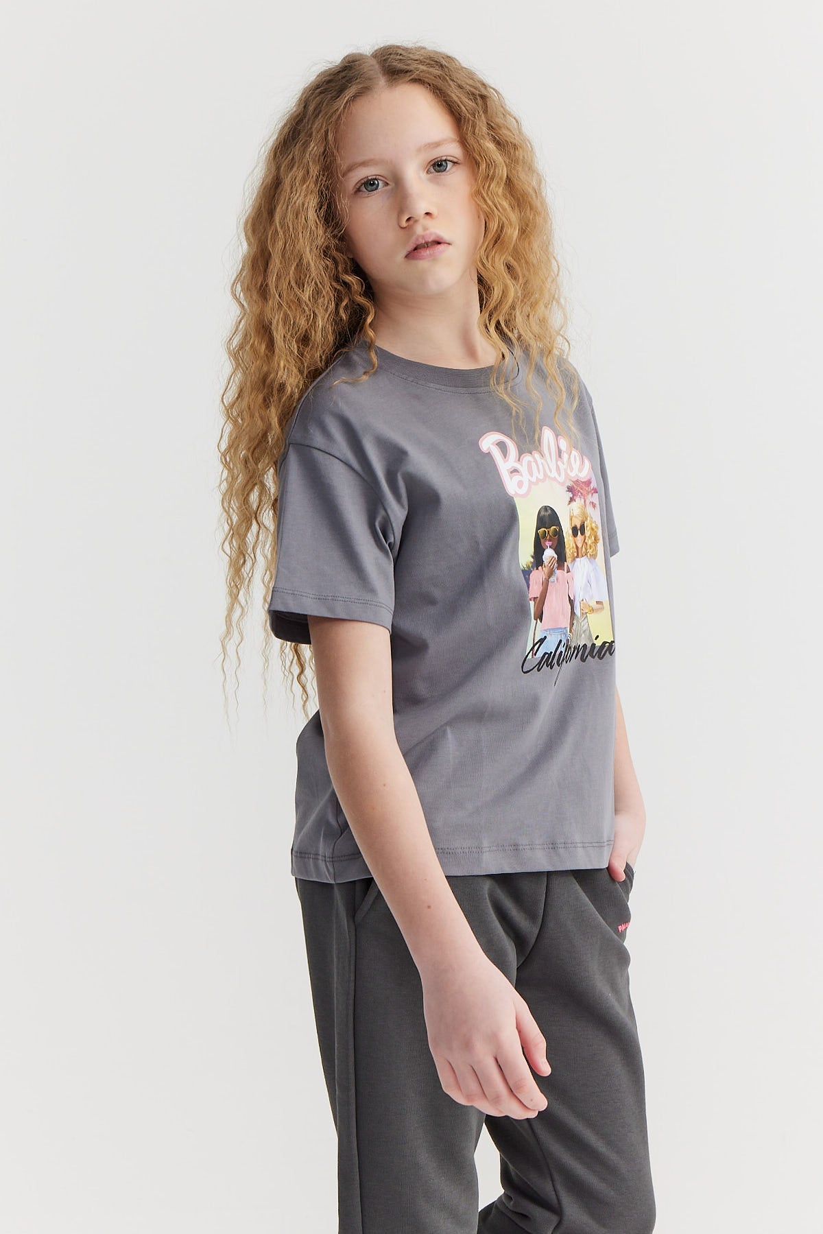 Girl's Printed Basic T-shirt