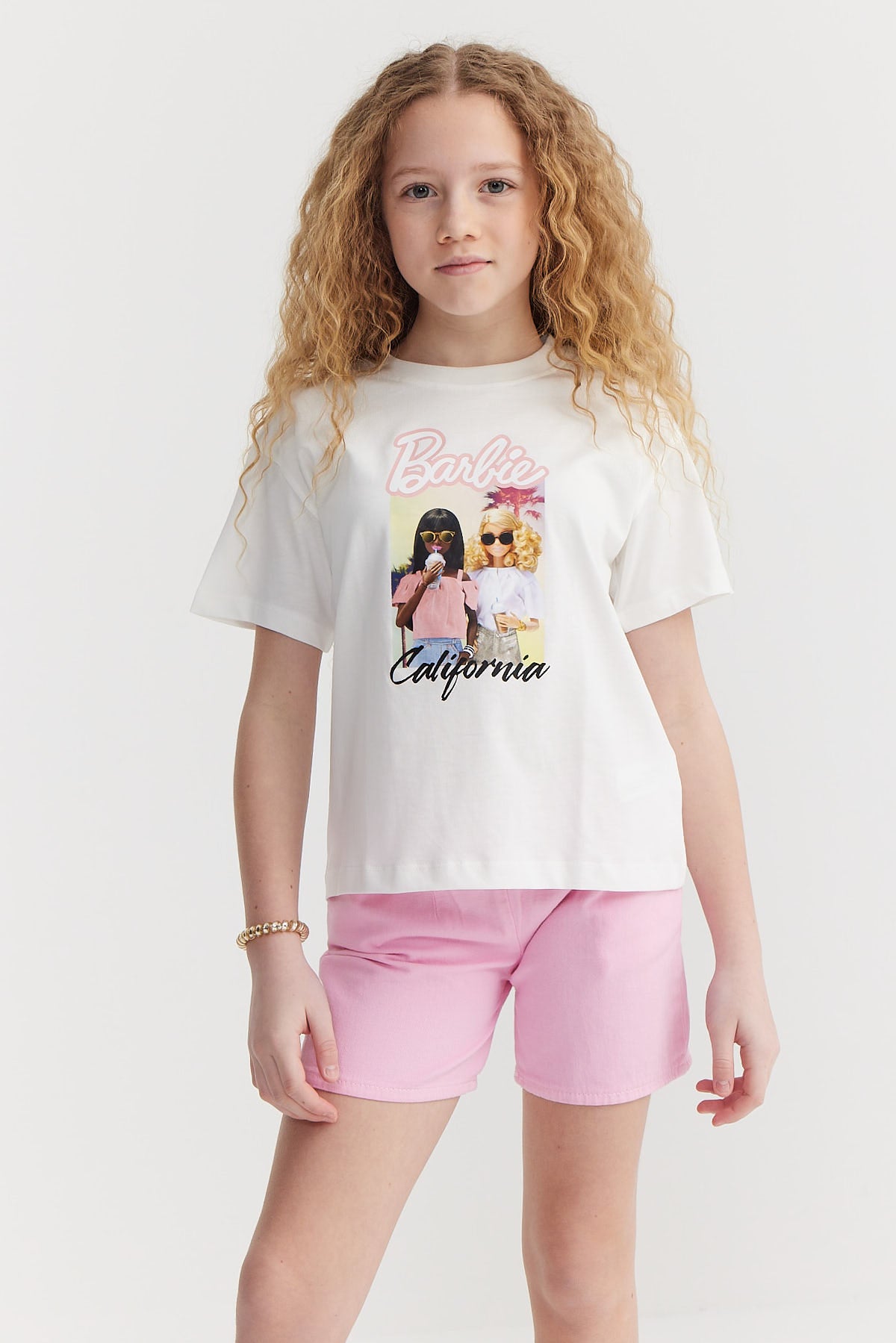 Girl's Printed Basic T-shirt