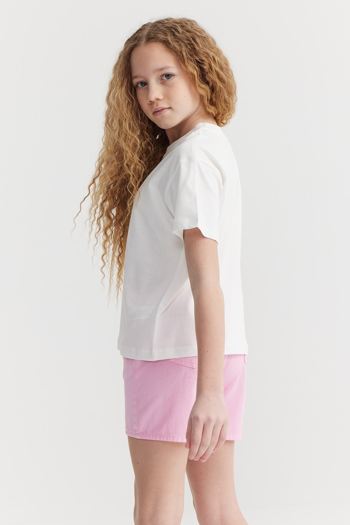 Girl's Printed Basic T-shirt